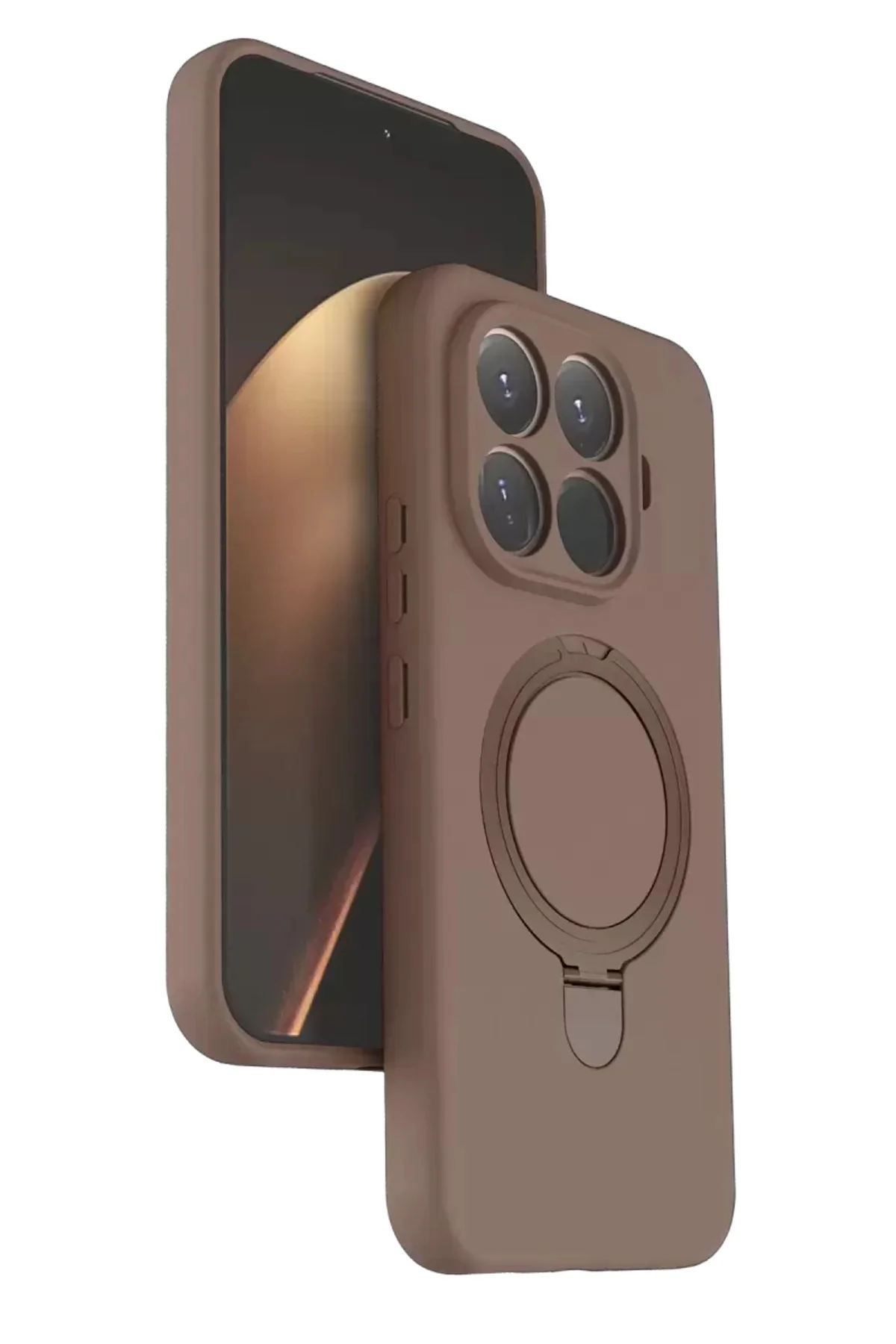 Newface Xiaomi Mi 15t Pro Regal Magsafe Standlı Kapak - Çöl Titan