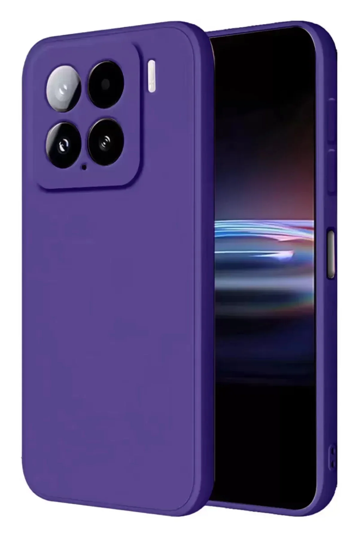Newface Xiaomi Mi 15 Pro Kılıf Nano İçi Kadife Silikon - Mor