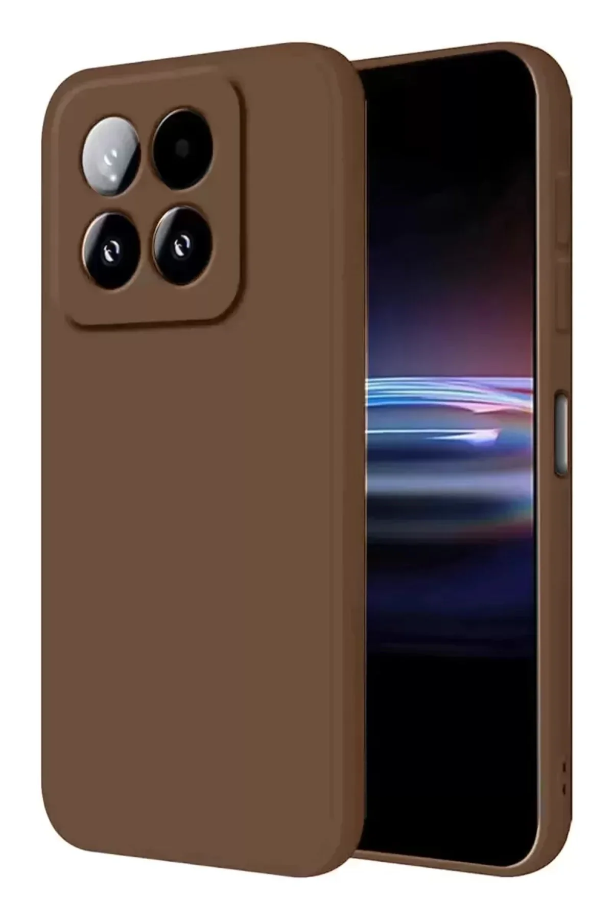 Newface Xiaomi Mi 15t First Silikon - Kahverengi