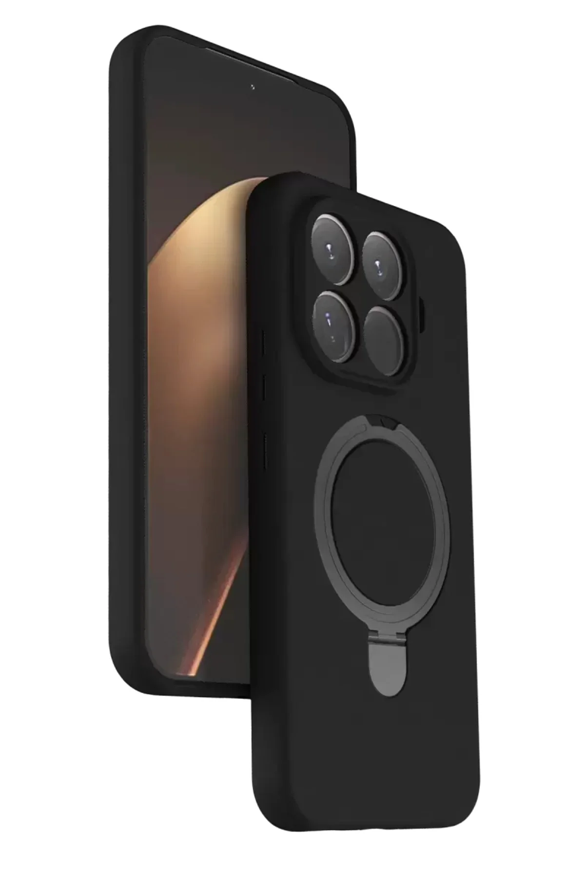 Newface Xiaomi Mi 15t Pro Regal Magsafe Standlı Kapak - Siyah