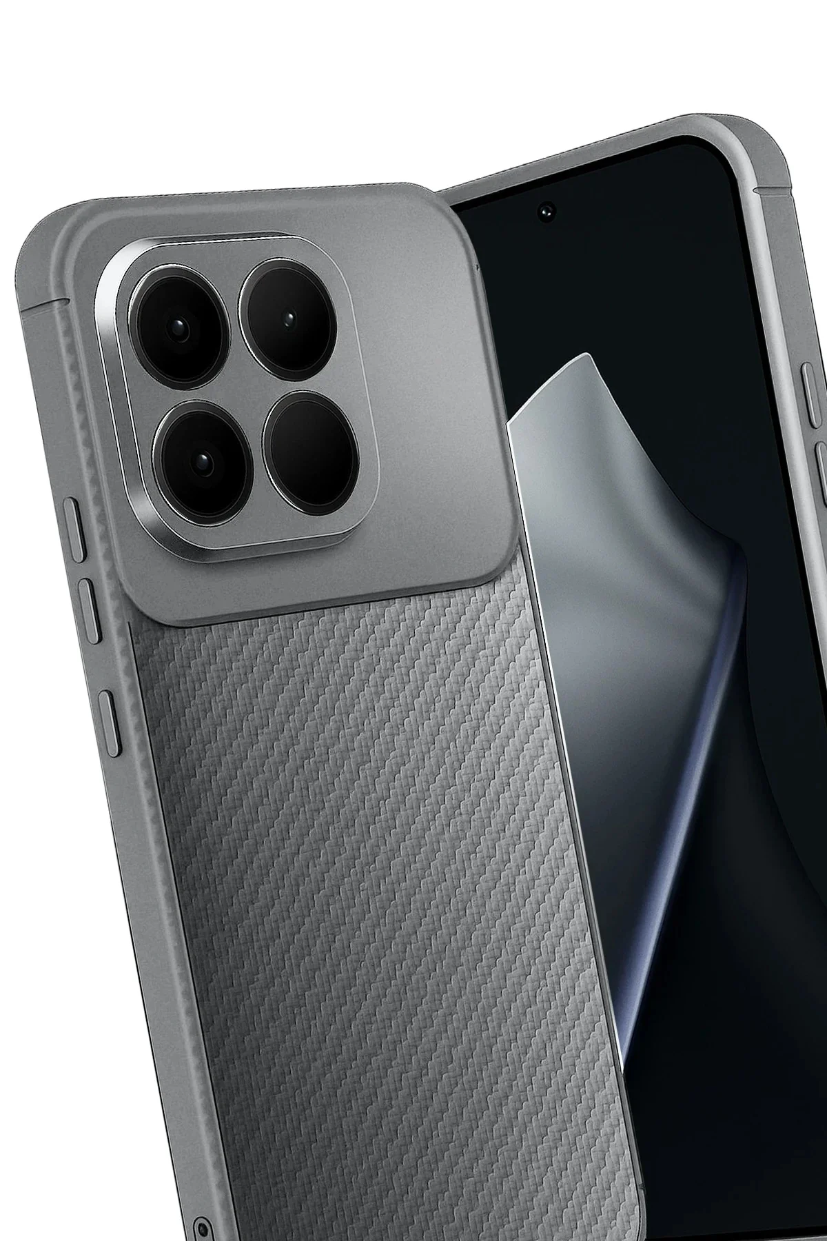 Newface Xiaomi Mi 15t Auto Focus Karbon Kapak - Gri