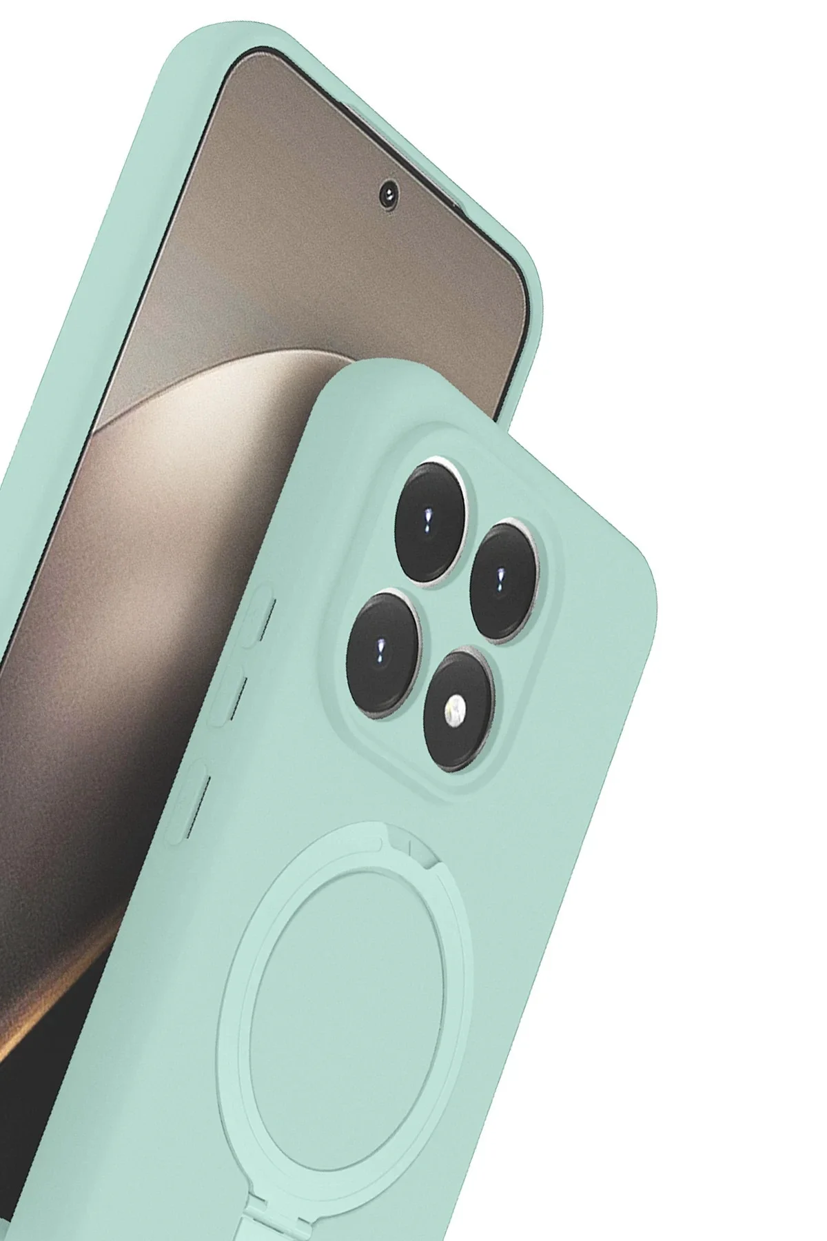Newface Xiaomi Mi 15t Regal Magsafe Standlı Kapak - Su Yeşili