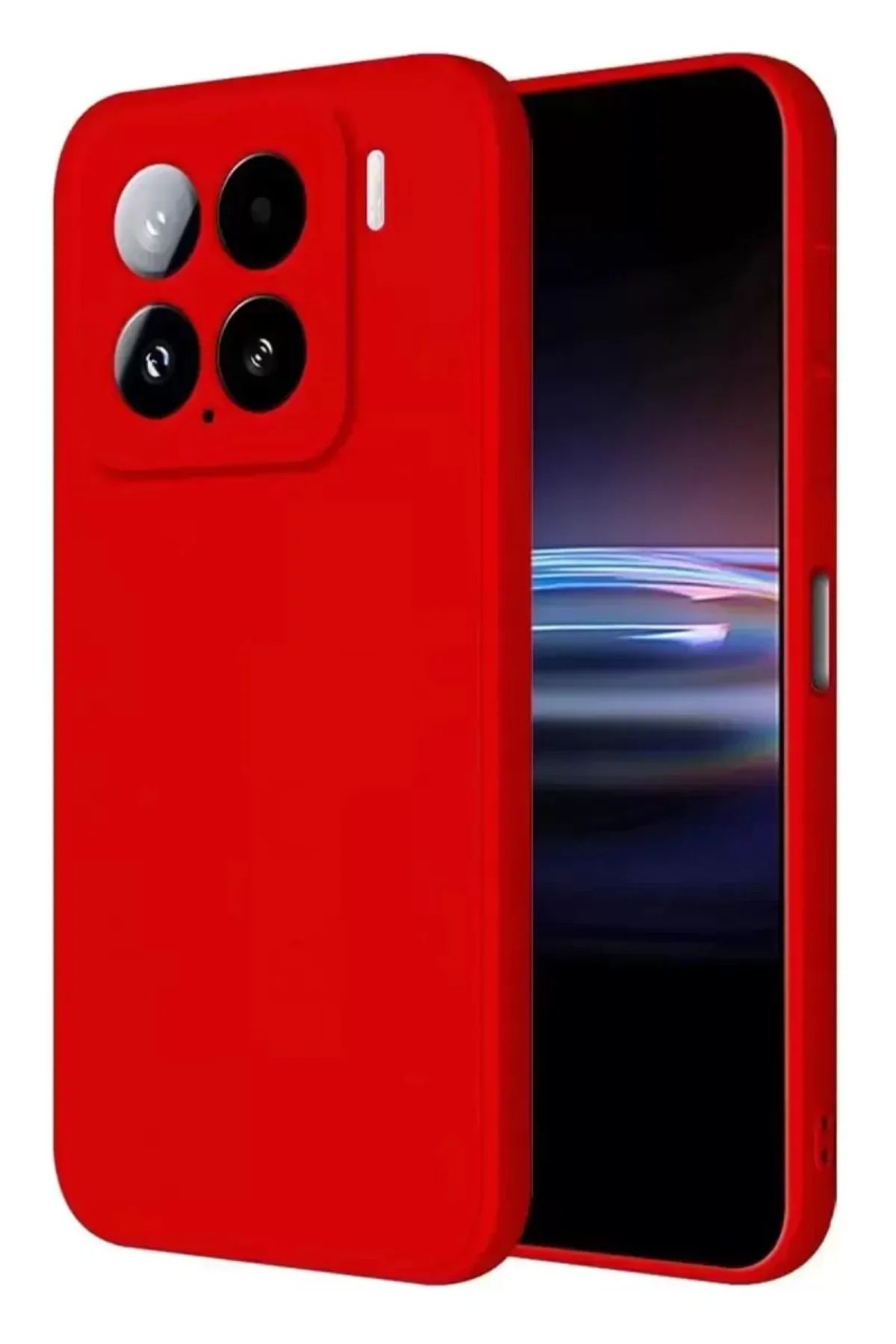 Newface Xiaomi Mi 15 Pro Kılıf Nano İçi Kadife Silikon - Kırmızı