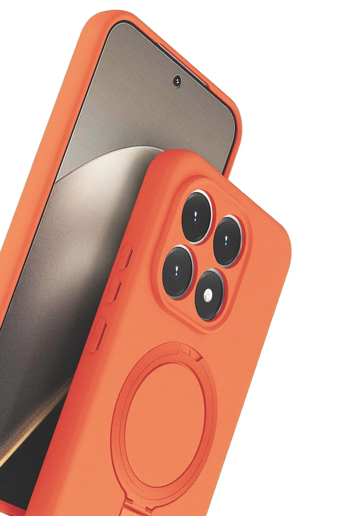 Newface Xiaomi Mi 15t Regal Magsafe Standlı Kapak - Turuncu