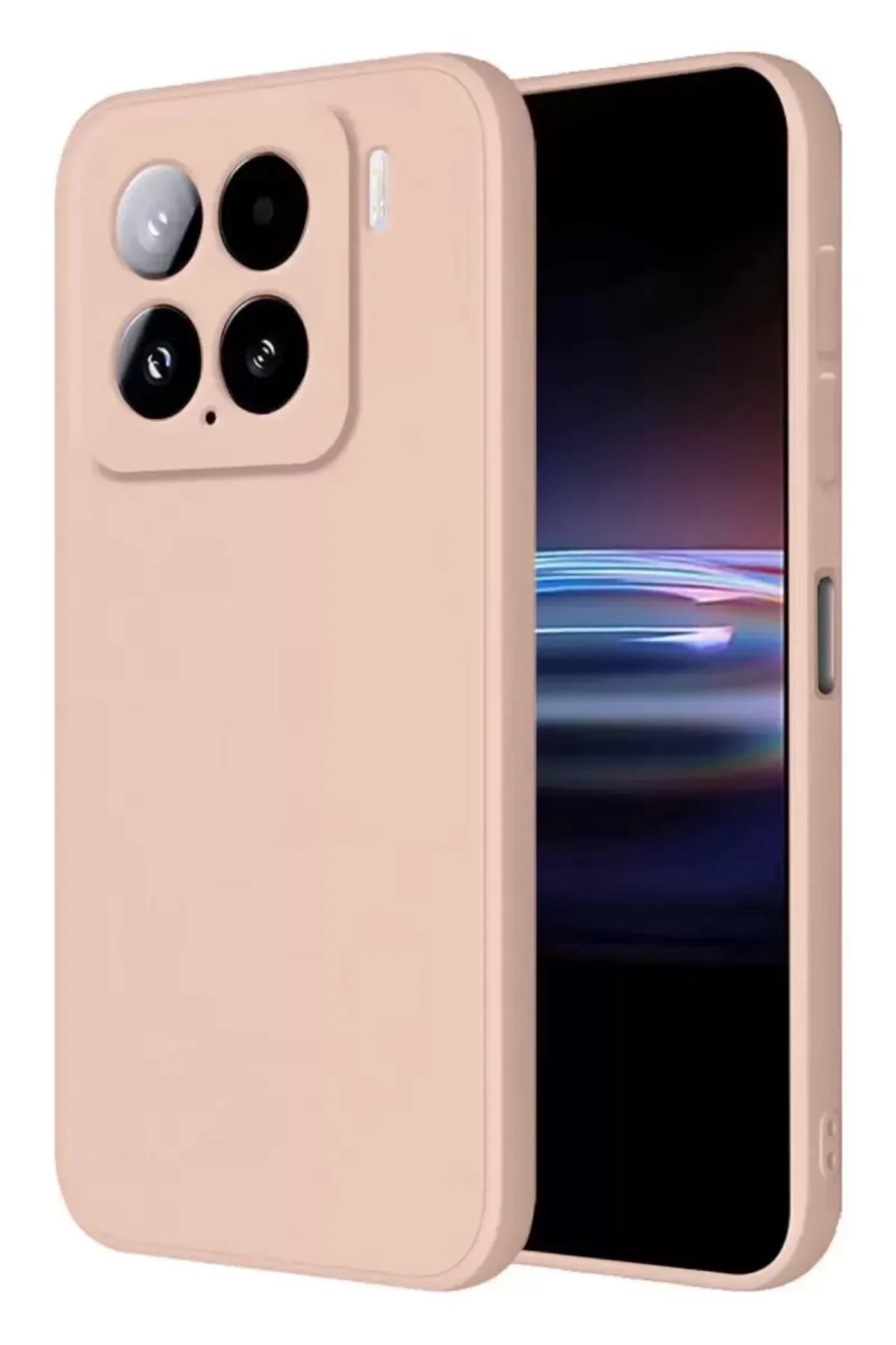 Newface Xiaomi Mi 15 Pro Kılıf Nano İçi Kadife Silikon - Pudra