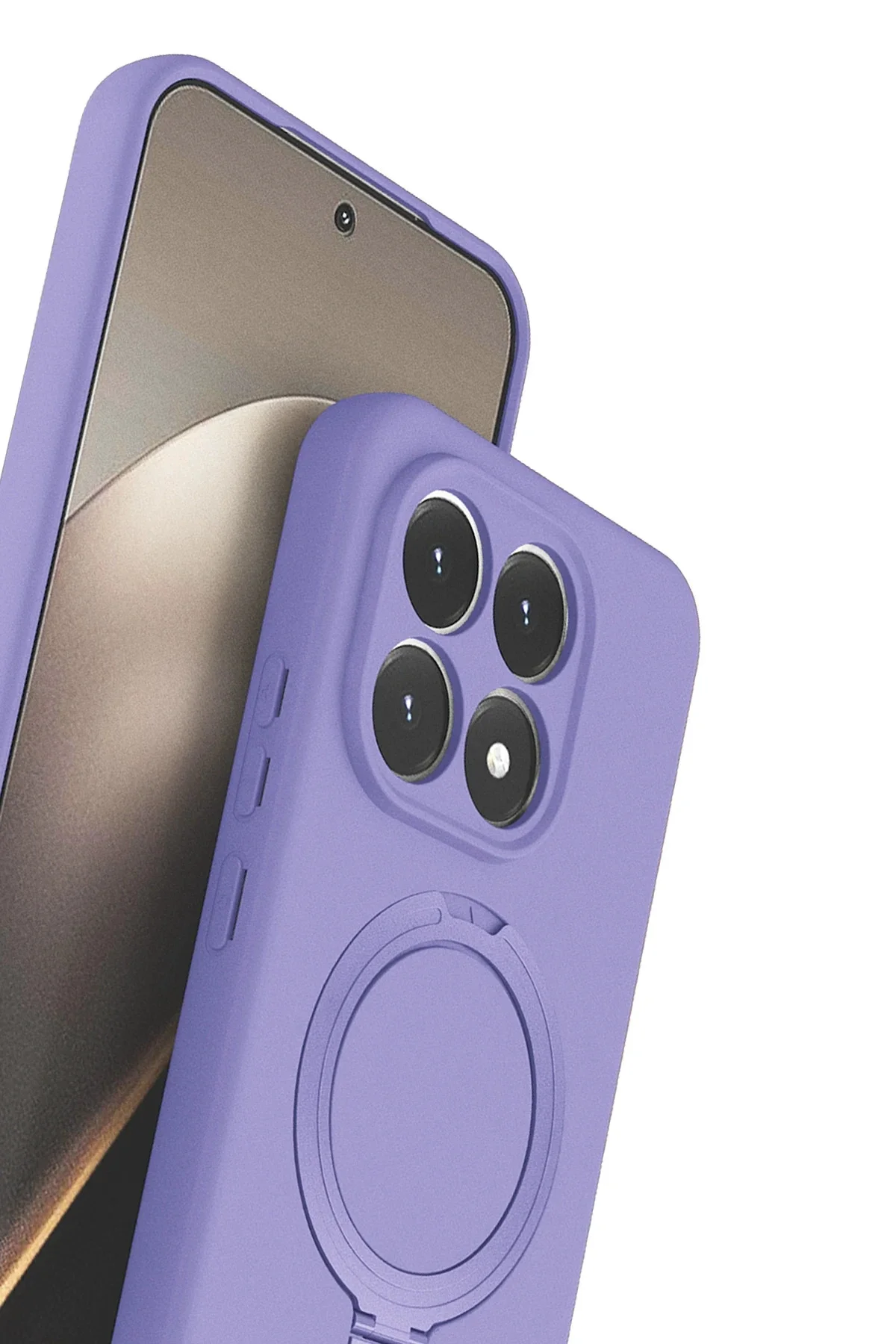Newface Xiaomi Mi 15t Regal Magsafe Standlı Kapak - Lila