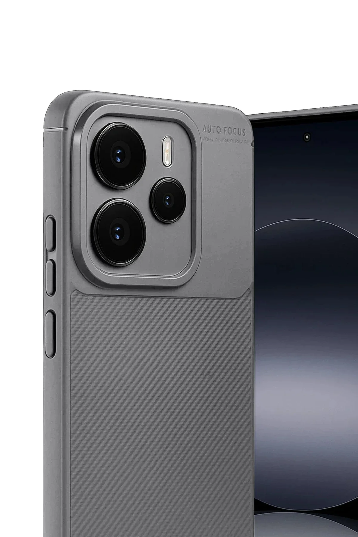Newface Xiaomi Note 14 5g Auto Focus Karbon Kapak - Gri