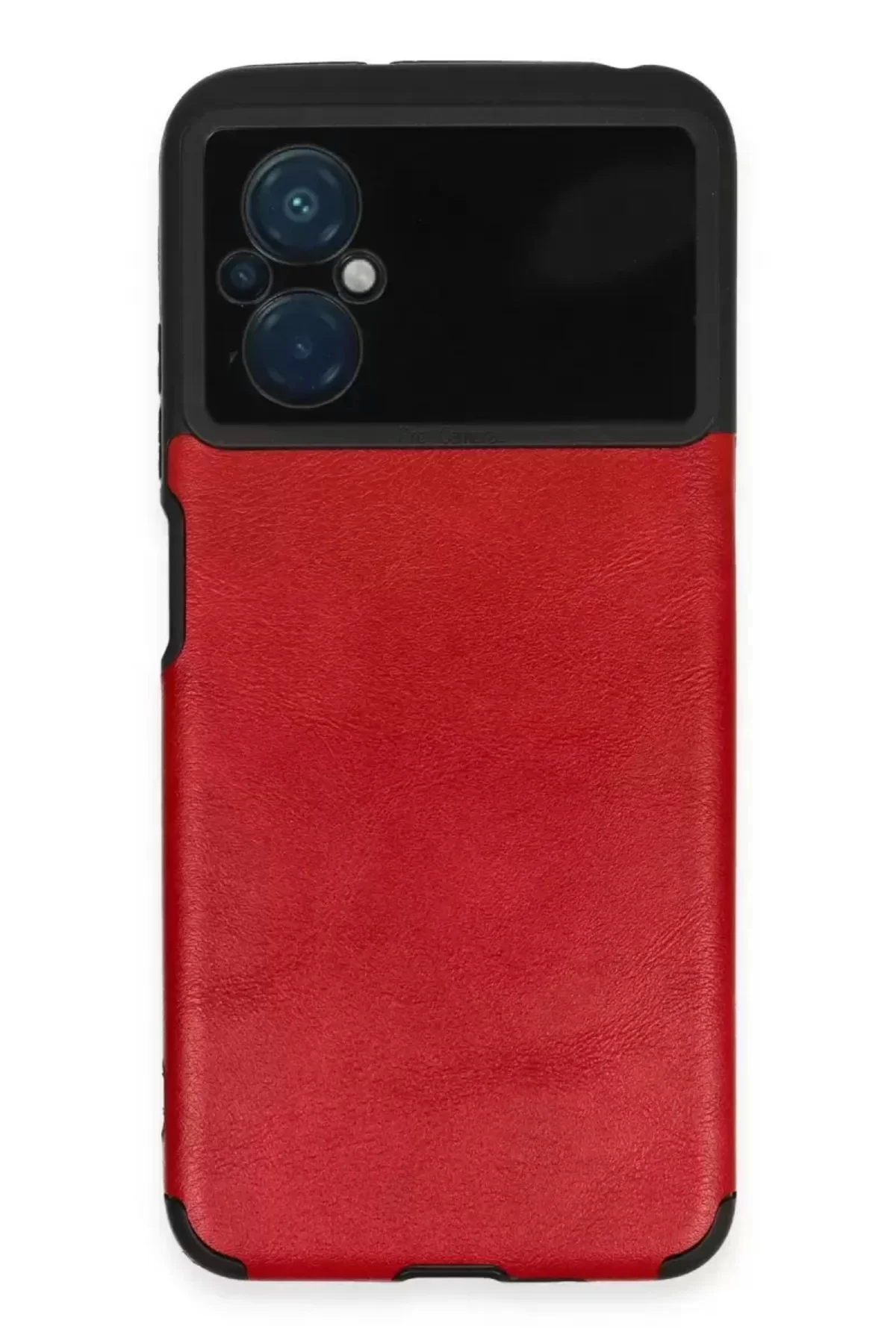 Newface Xiaomi Poco M5 Kılıf Loop Deri Silikon - Kırmızı