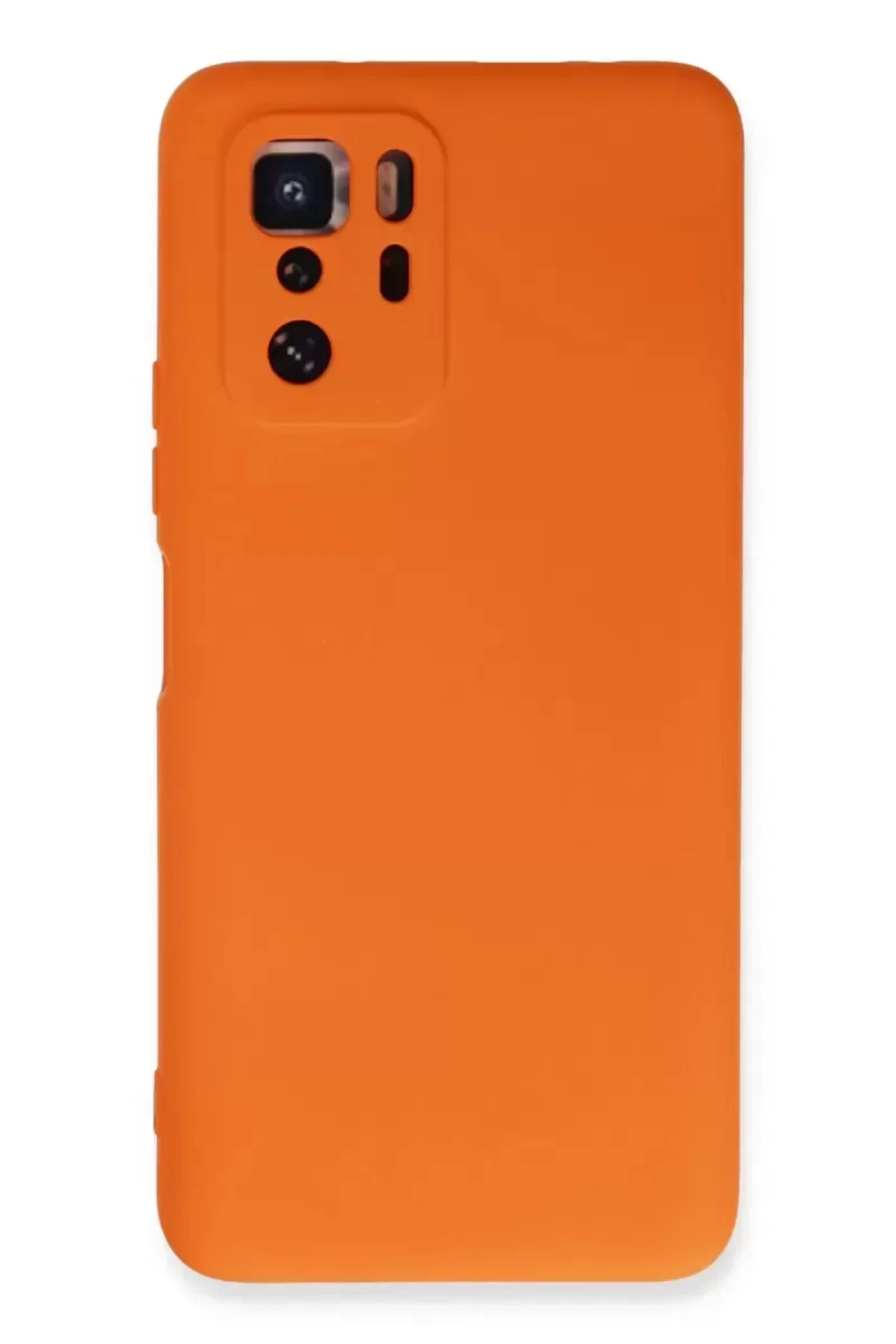 Newface Xiaomi Poco X3 Gt Kılıf Nano İçi Kadife Silikon - Turuncu