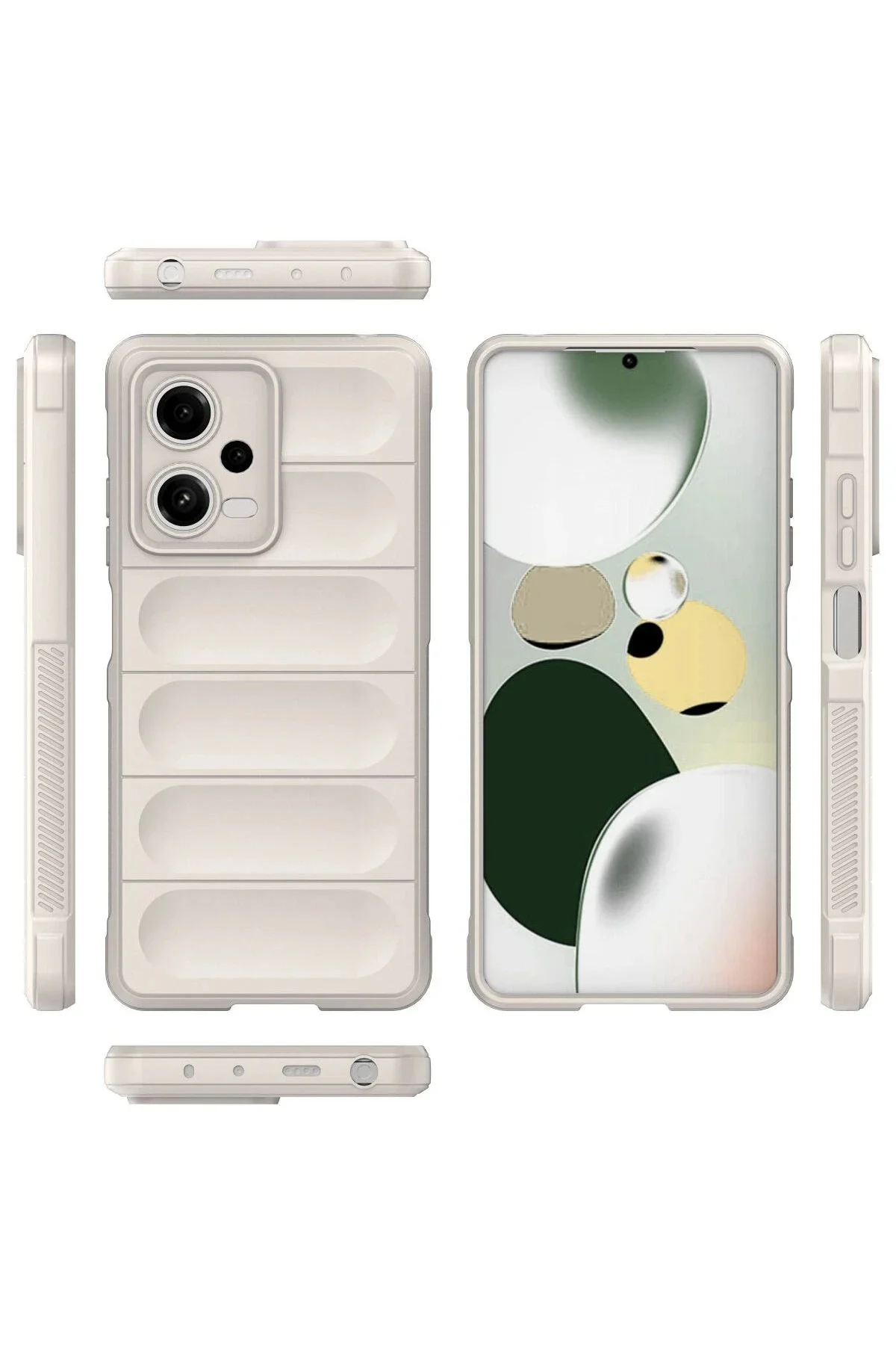 Newface Xiaomi Poco X5 5g Kılıf Optimum Silikon - Krem