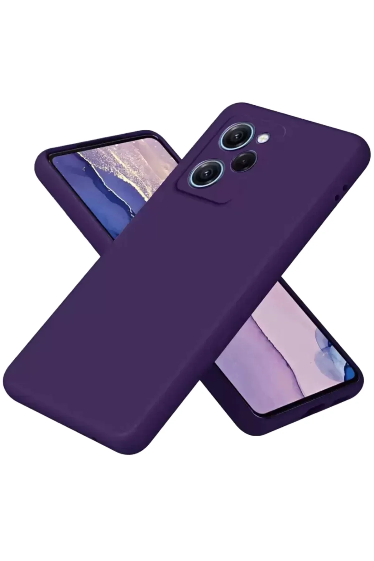Newface Xiaomi Poco X5 Pro 5g Nano İçi Kadife Silikon - Mor
