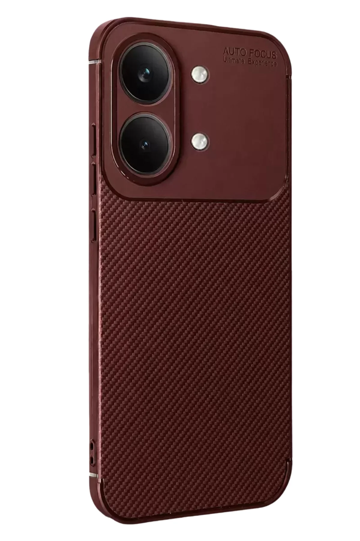 Newface Xiaomi Poco X8 Pro Max Auto Focus Karbon Kapak - Bordo