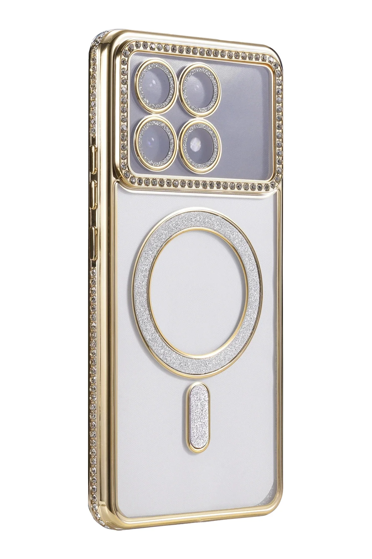 Newface Xiaomi Poco X6 Pro Joke Simli Magneticsafe Kılıf - Gold