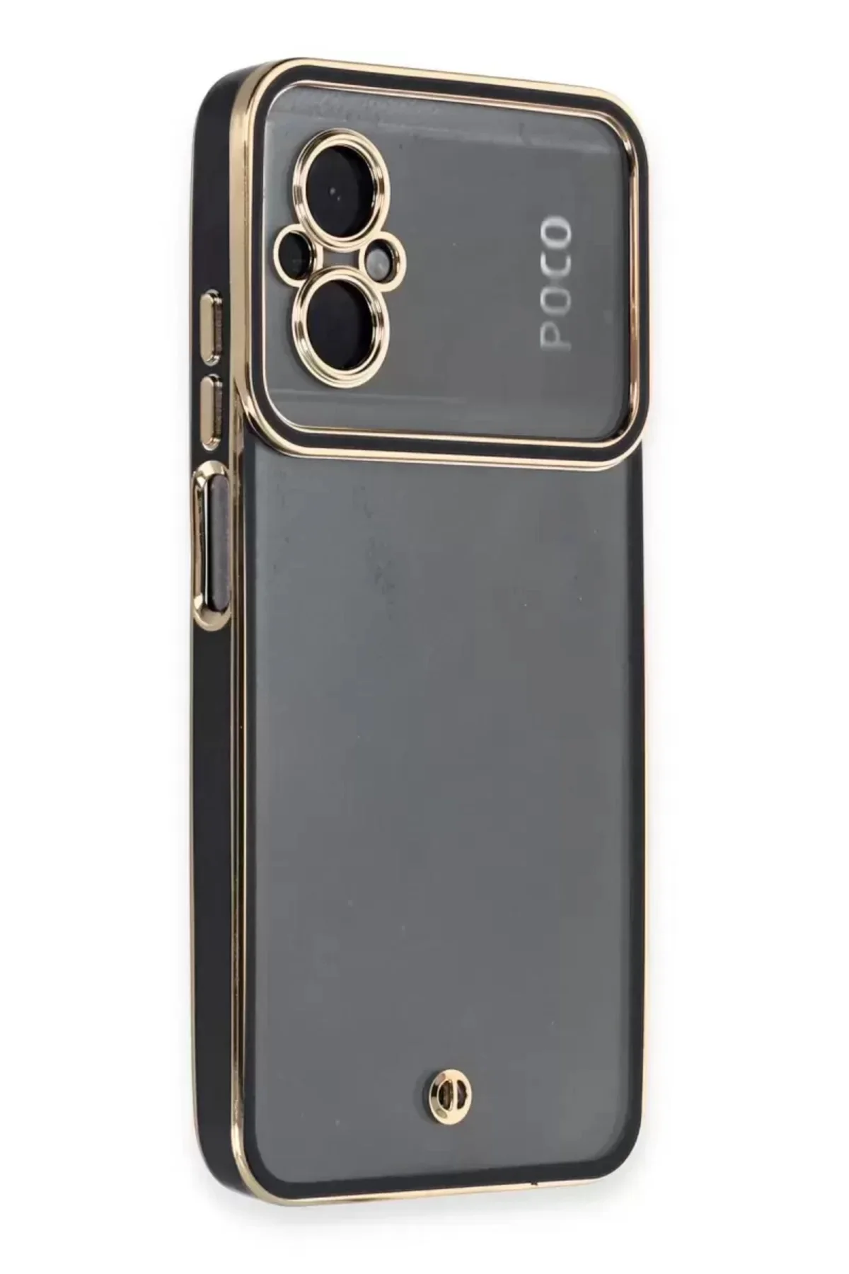 Newface Xiaomi Poco M5 Kılıf Liva Lens Silikon - Siyah
