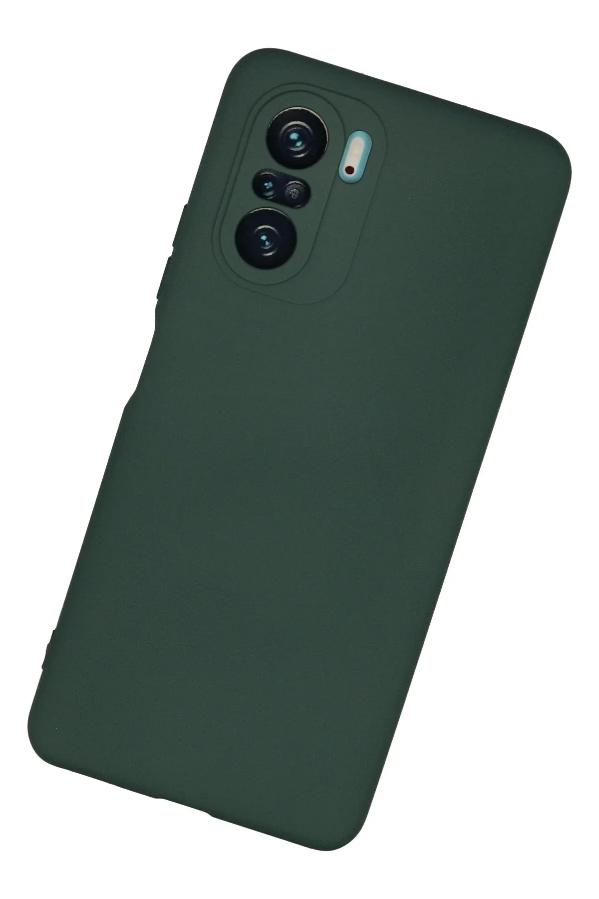 Newface Xiaomi Poco F3 Kılıf Nano İçi Kadife Silikon - Koyu Yeşil