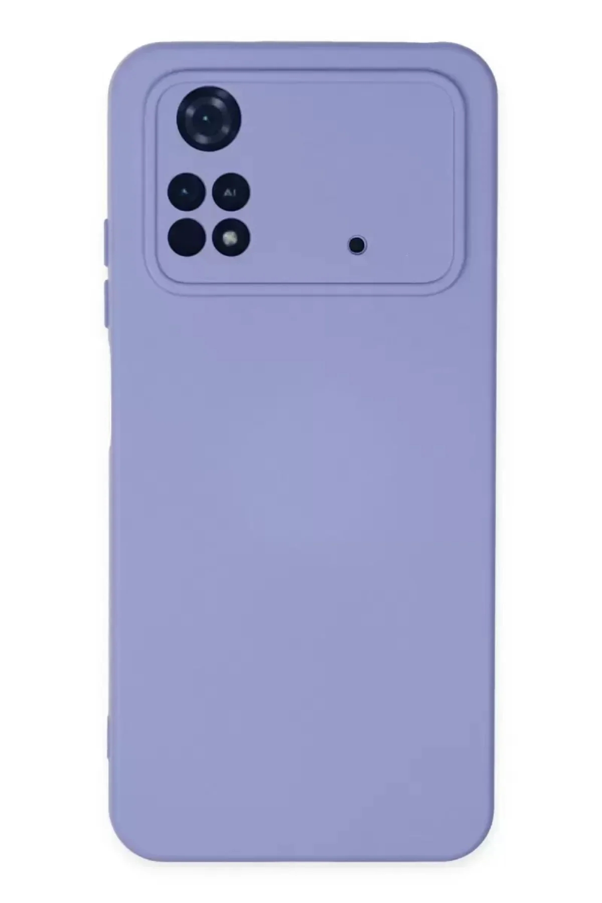 Newface Xiaomi Poco M4 Pro 4g Kılıf Nano İçi Kadife Silikon - Lila
