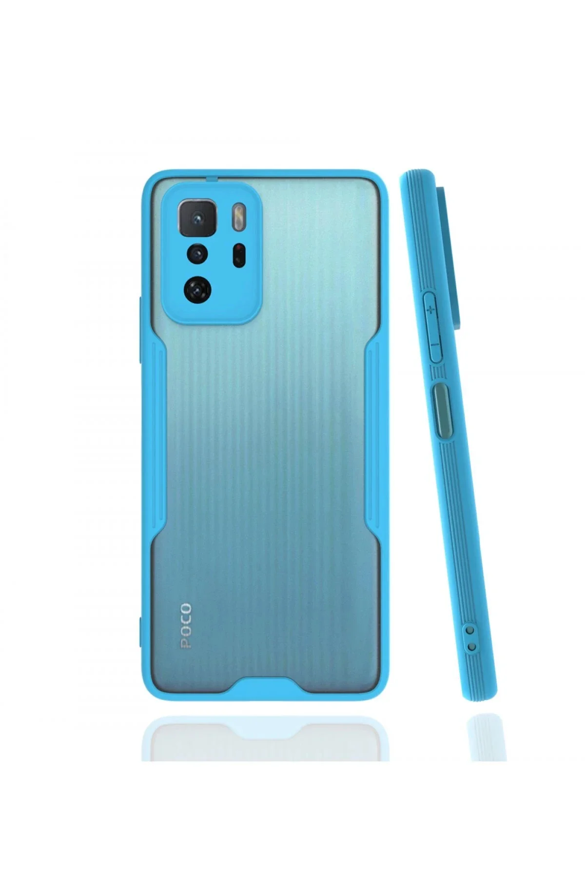 Newface Xiaomi Poco X3 Gt Kılıf Platin Silikon - Mavi