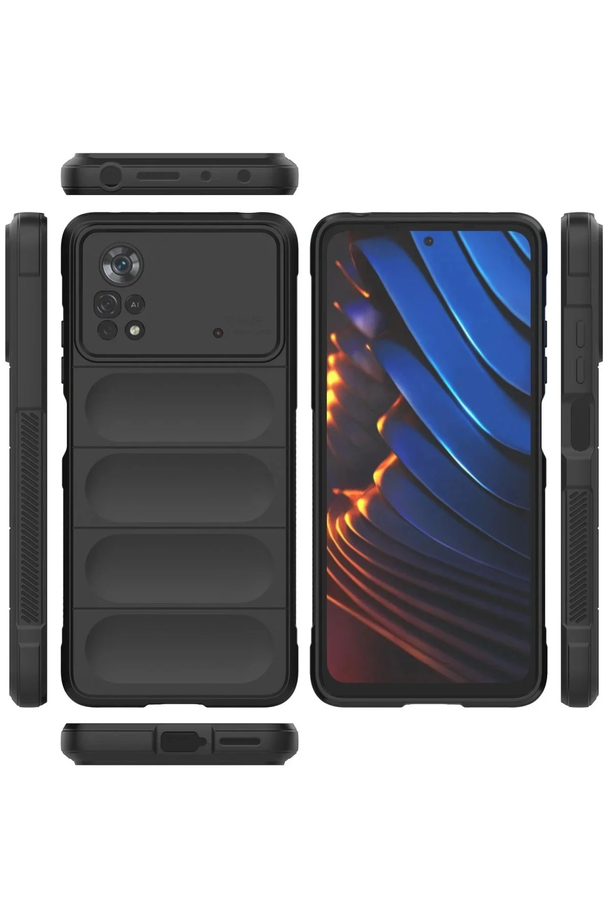 Newface Xiaomi Poco X4 Pro 5g Kılıf Optimum Silikon - Siyah