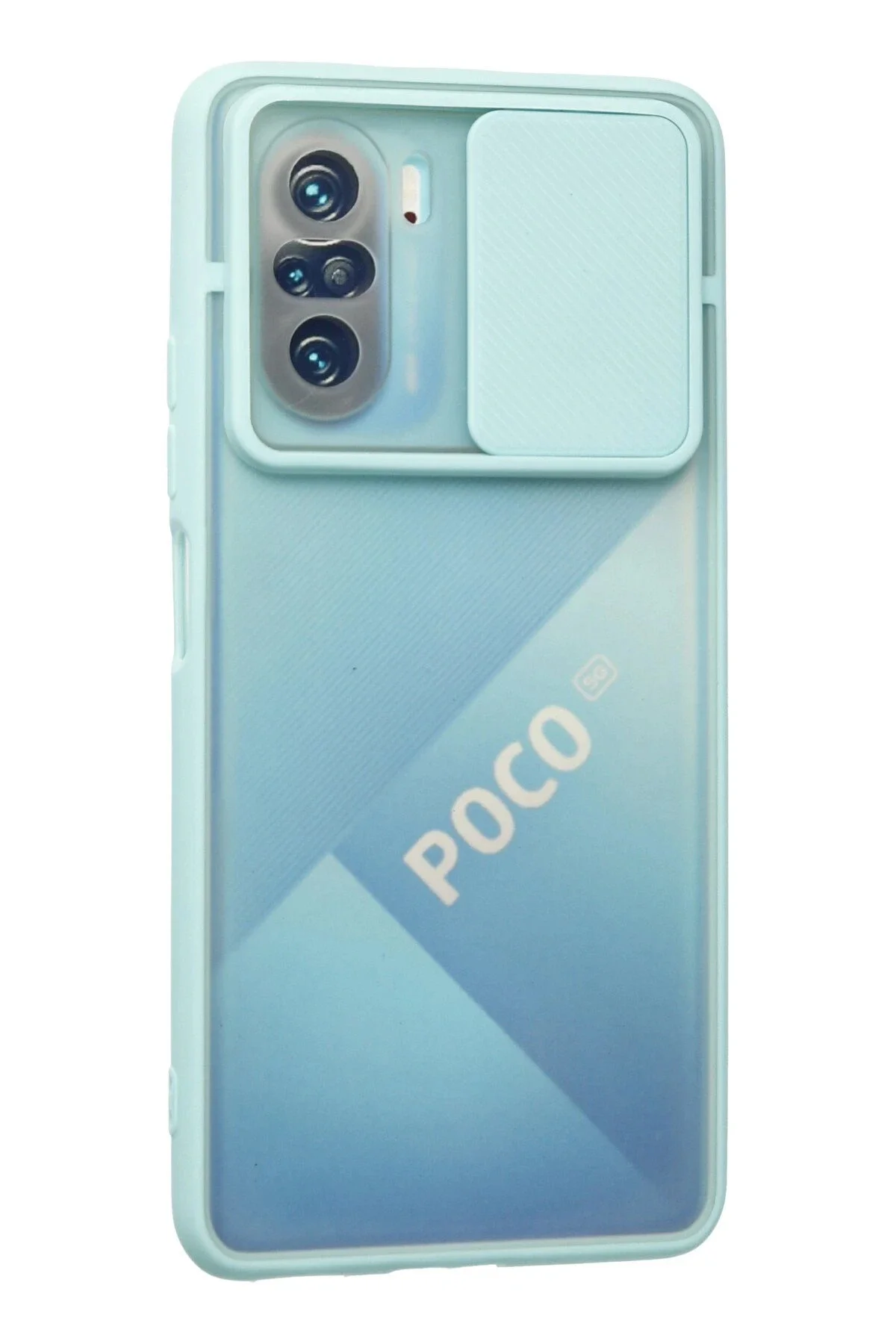 Newface Xiaomi Poco F3 Kılıf Palm Buzlu Kamera Sürgülü Silikon - 