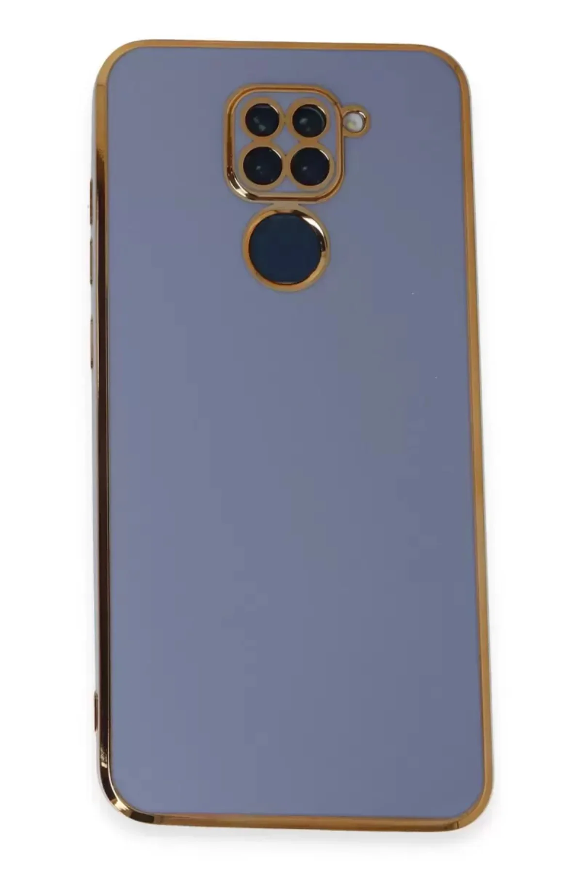Newface Xiaomi Redmi Note 9 Kılıf Volet Silikon - Mavi