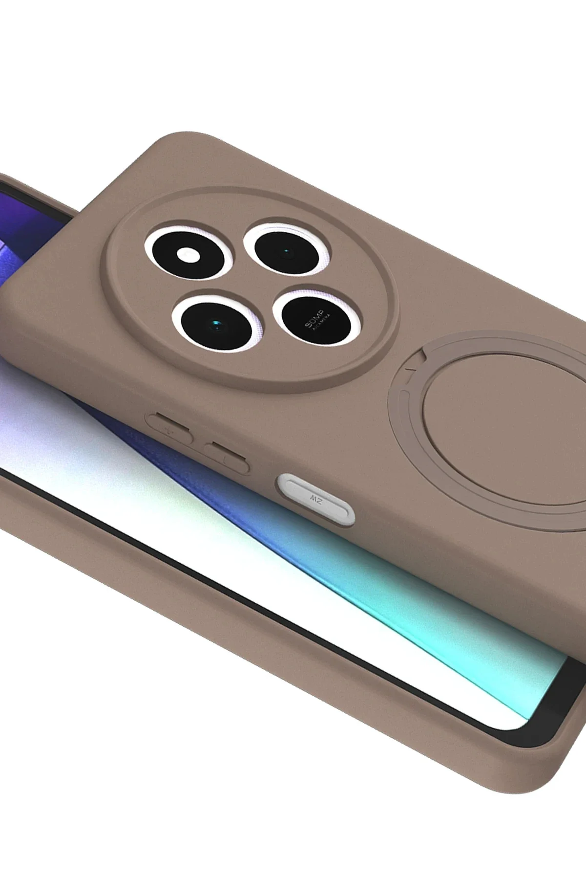 Newface Xiaomi Redmi 14c Regal Magsafe Standlı Kapak - Çöl Titanyum
