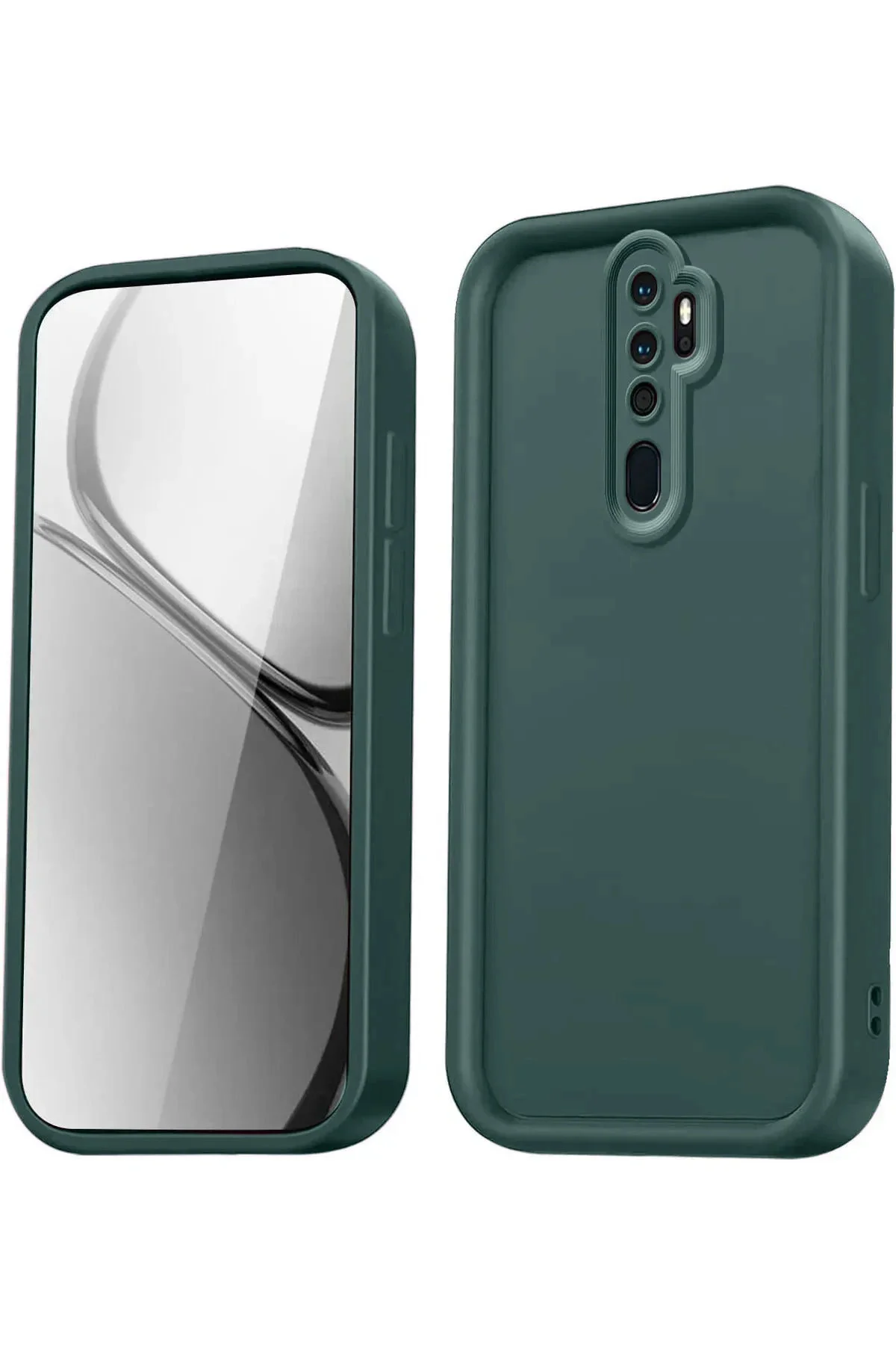Newface Xiaomi Redmi Note 8 Pro Kılıf Viera Silikon - Koyu Yeşil