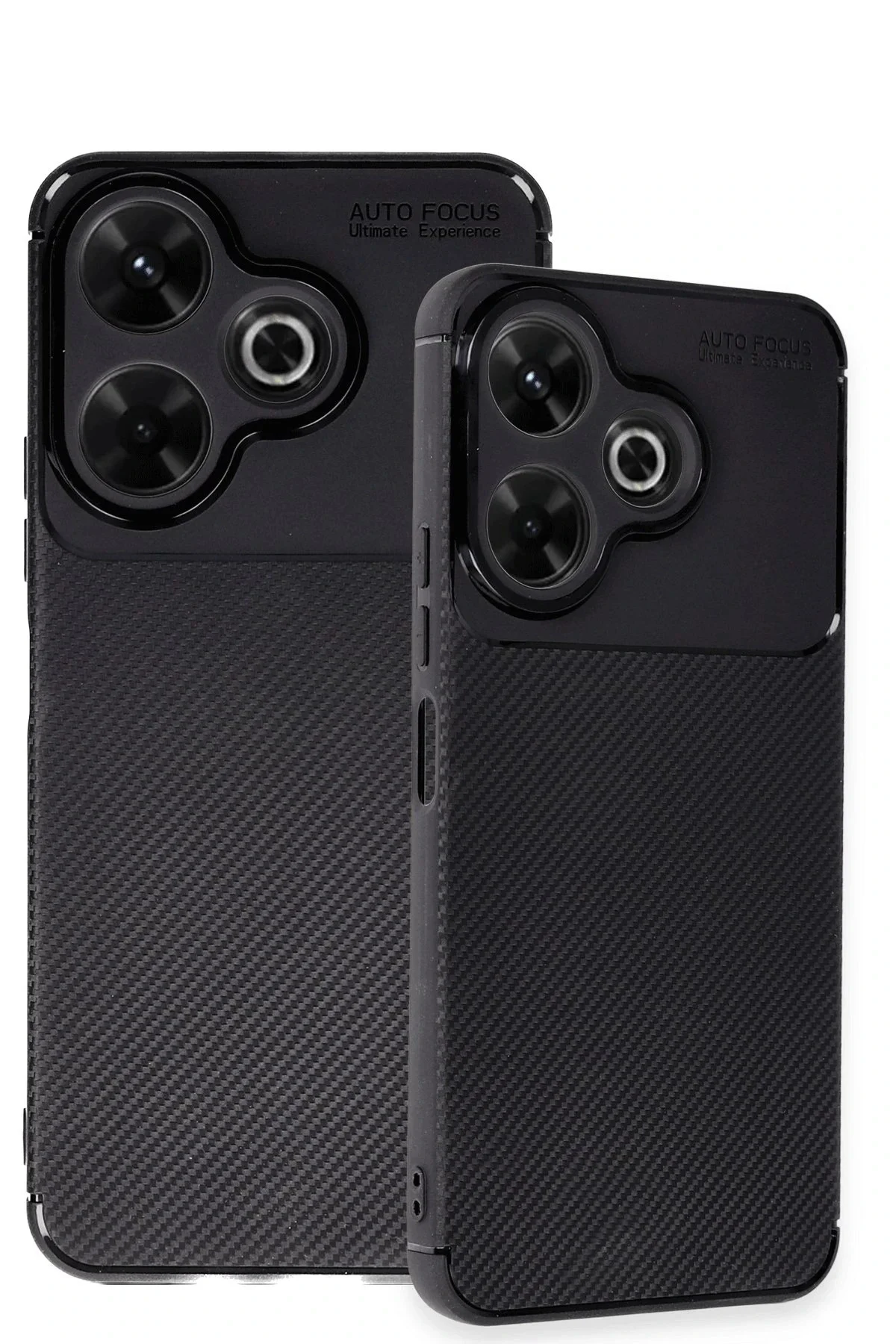 Newface Xiaomi Redmi 13 4g Kılıf Auto Focus Karbon Kapak - Siyah