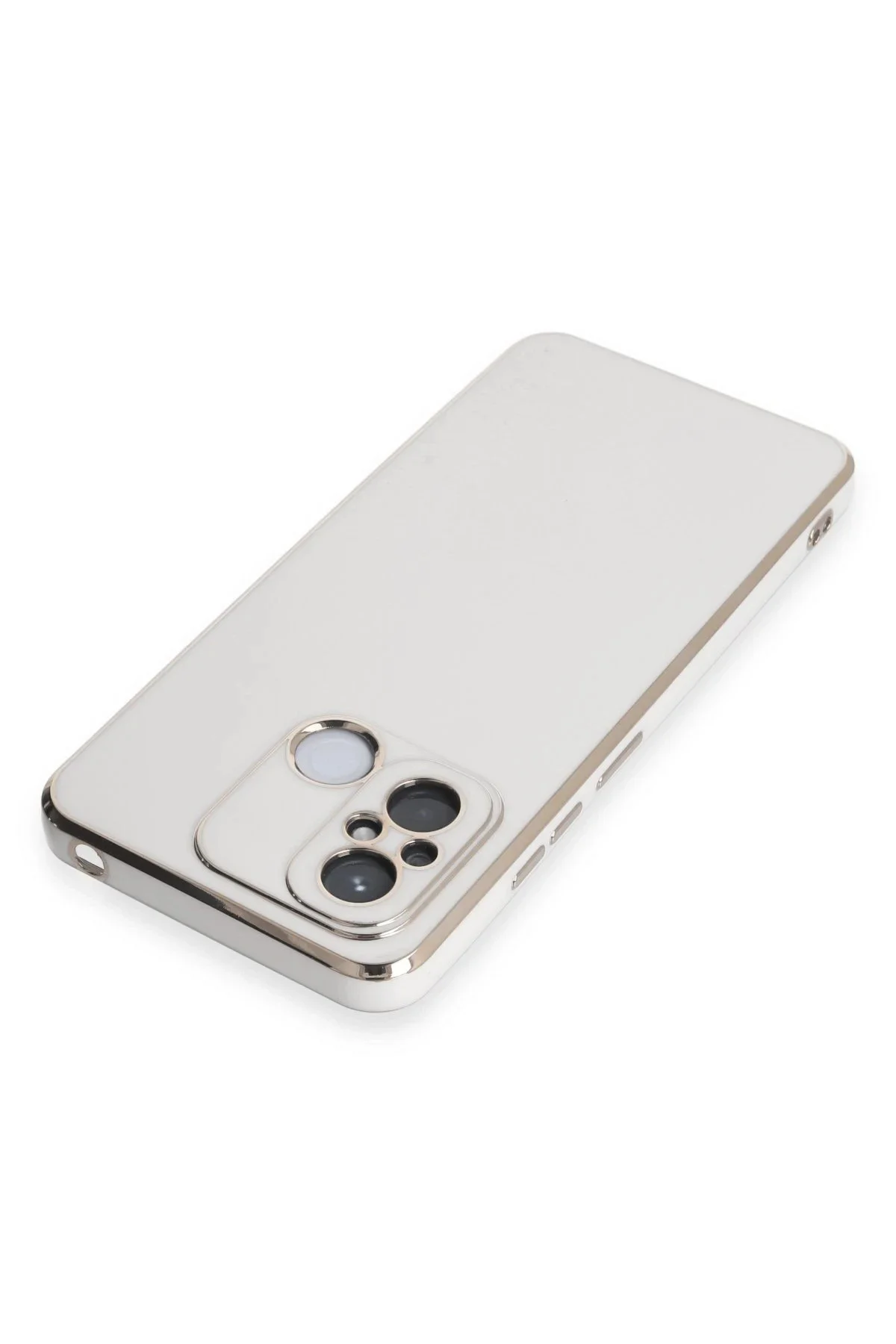 Newface Xiaomi Redmi 12c Kılıf Volet Silikon - Beyaz