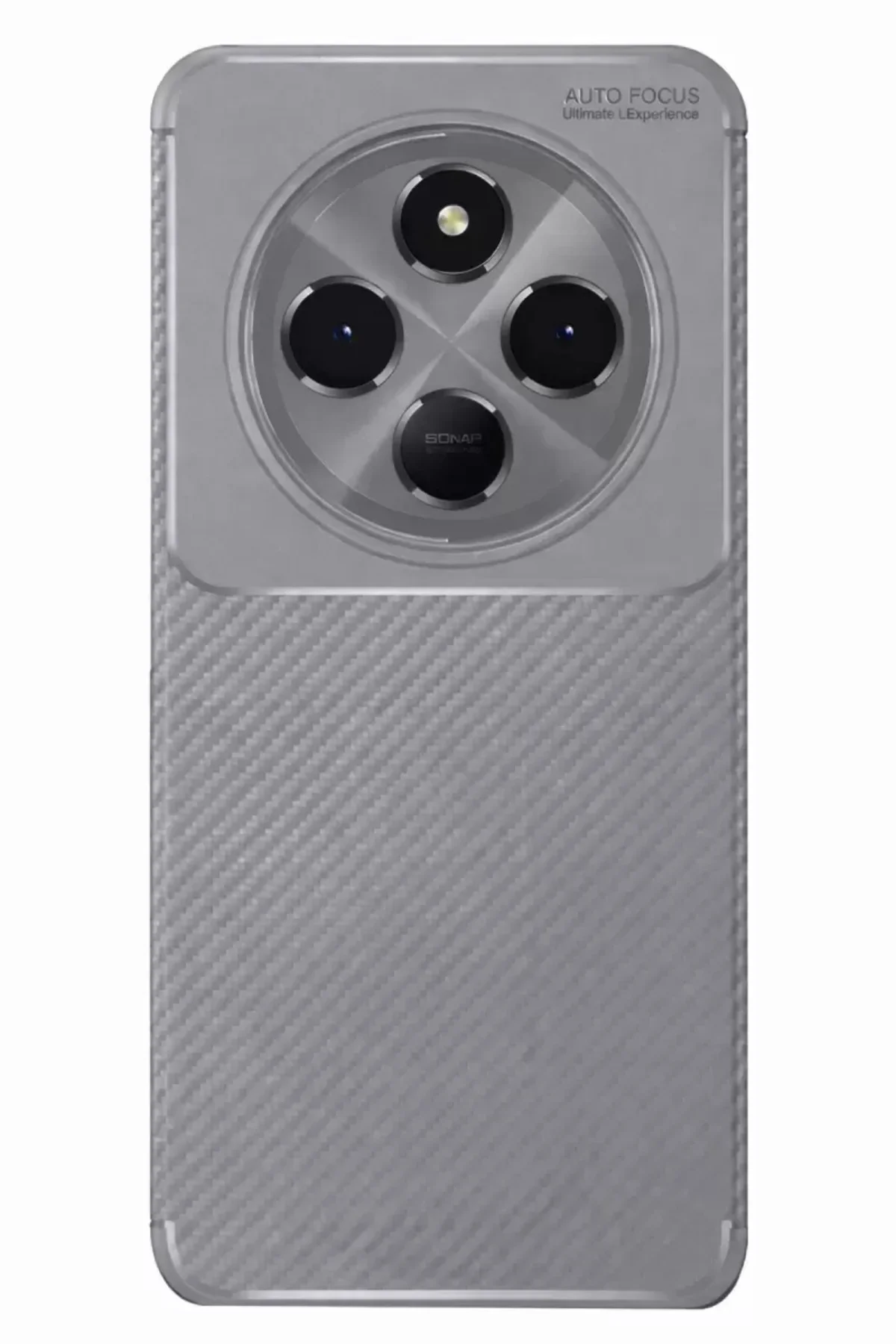 Newface Xiaomi Redmi 14c Kılıf Auto Focus Karbon Kapak - Gri