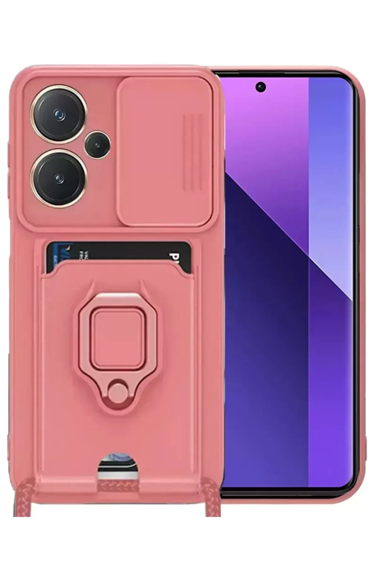 Newface Xiaomi Redmi Note 13 Pro Plus Kılıf Zuma Kartvizitli Yüzü