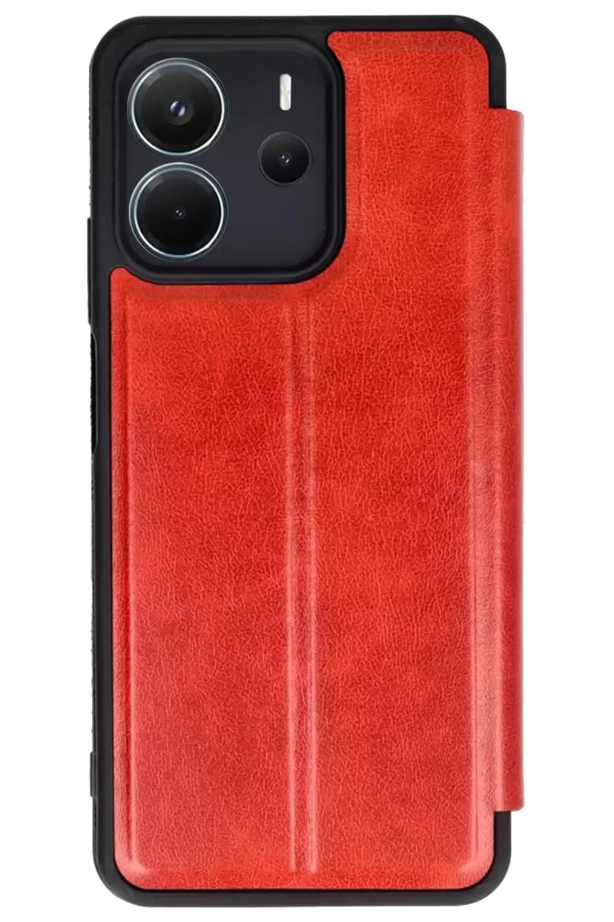 Newface Xiaomi Redmi Note 14 4g Kılıf Flip Cover - Kırmızı