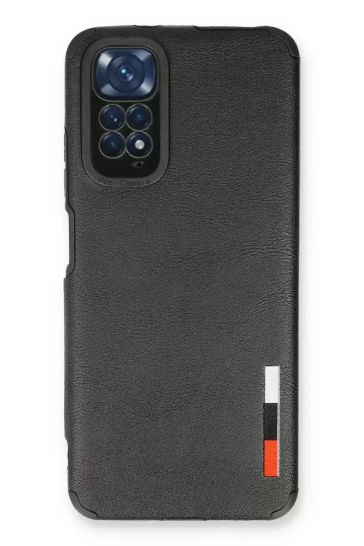 Newface Xiaomi Redmi Note 11 Kılıf Loop Deri Silikon - Siyah