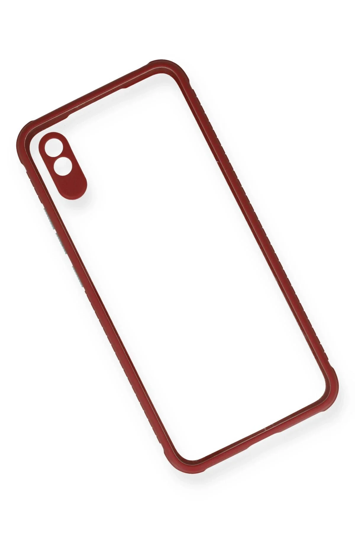 Newface Xiaomi Redmi 9a Kılıf Miami Şeffaf Silikon - Fuşya