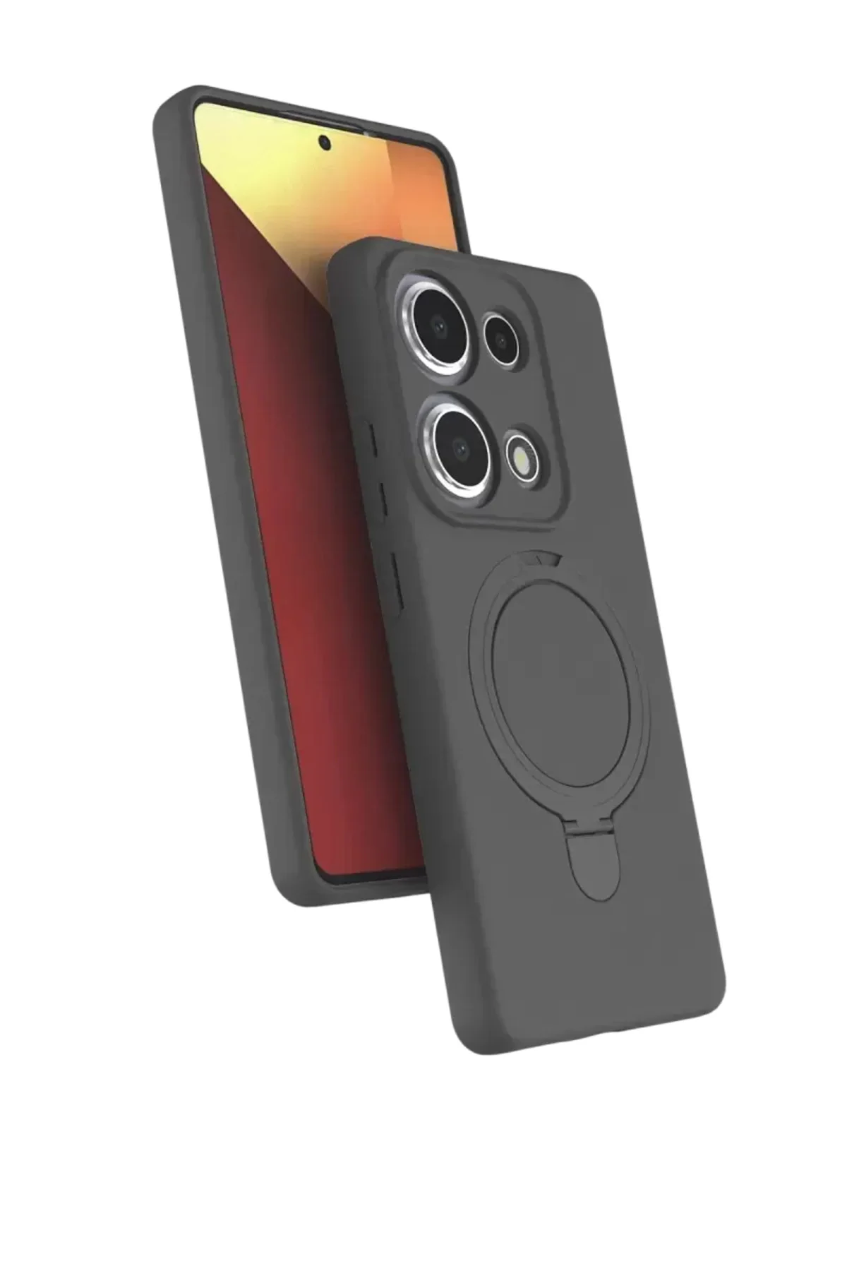 Newface Xiaomi Redmi Note 13 Pro 4g Regal Magsafe Standlı Kapak - Titan Gri