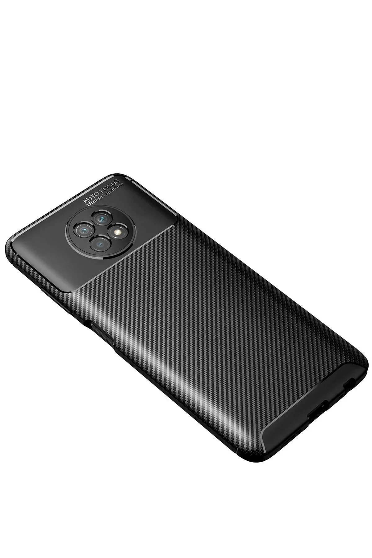 Newface Xiaomi Redmi Note 9 5g Kılıf Auto Focus Karbon Kapak - Si