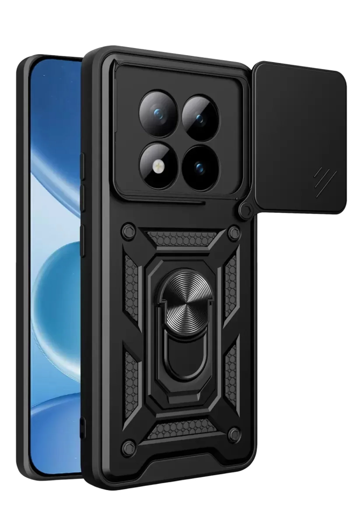 Newface Xiaomi Redmi Note 15 Pro Plus 5g Pars Lens Yüzüklü Silikon - Siyah