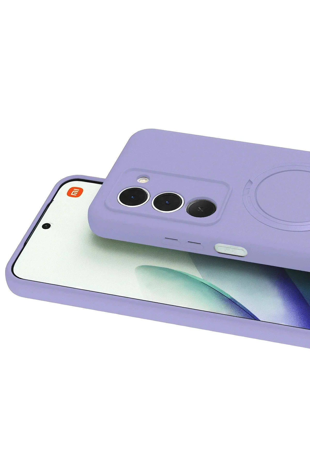 Newface Xiaomi Redmi 15 4g Regal Magsafe Standlı Kapak - Lila