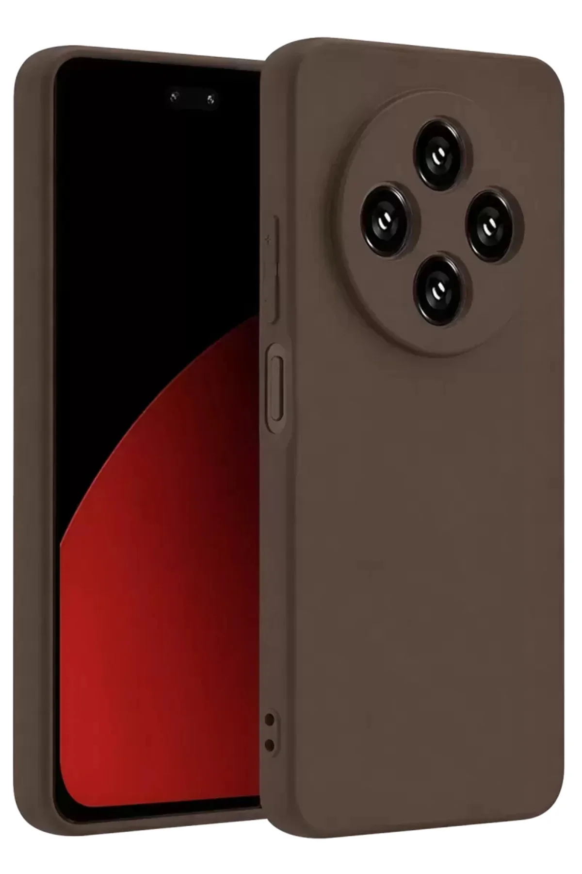 Newface Xiaomi Redmi 14c Kılıf First Silikon - Kahverengi