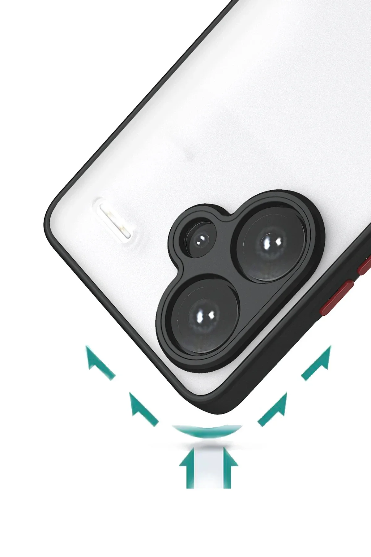 Newface Xiaomi Redmi Note 13 Pro Plus Kılıf Montreal Silikon Kapak - Siyah