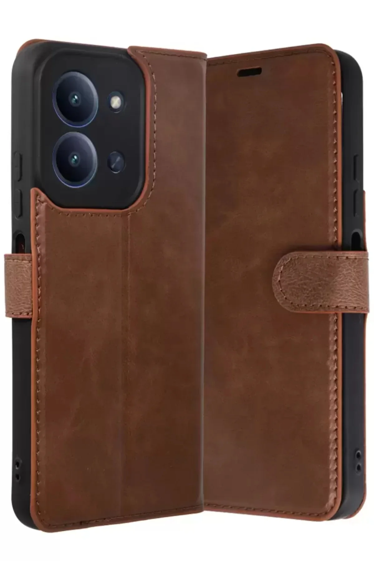 Newface Xiaomi Redmi 15c 4g Trend S Plus Kapaklı Kılıf - Taba