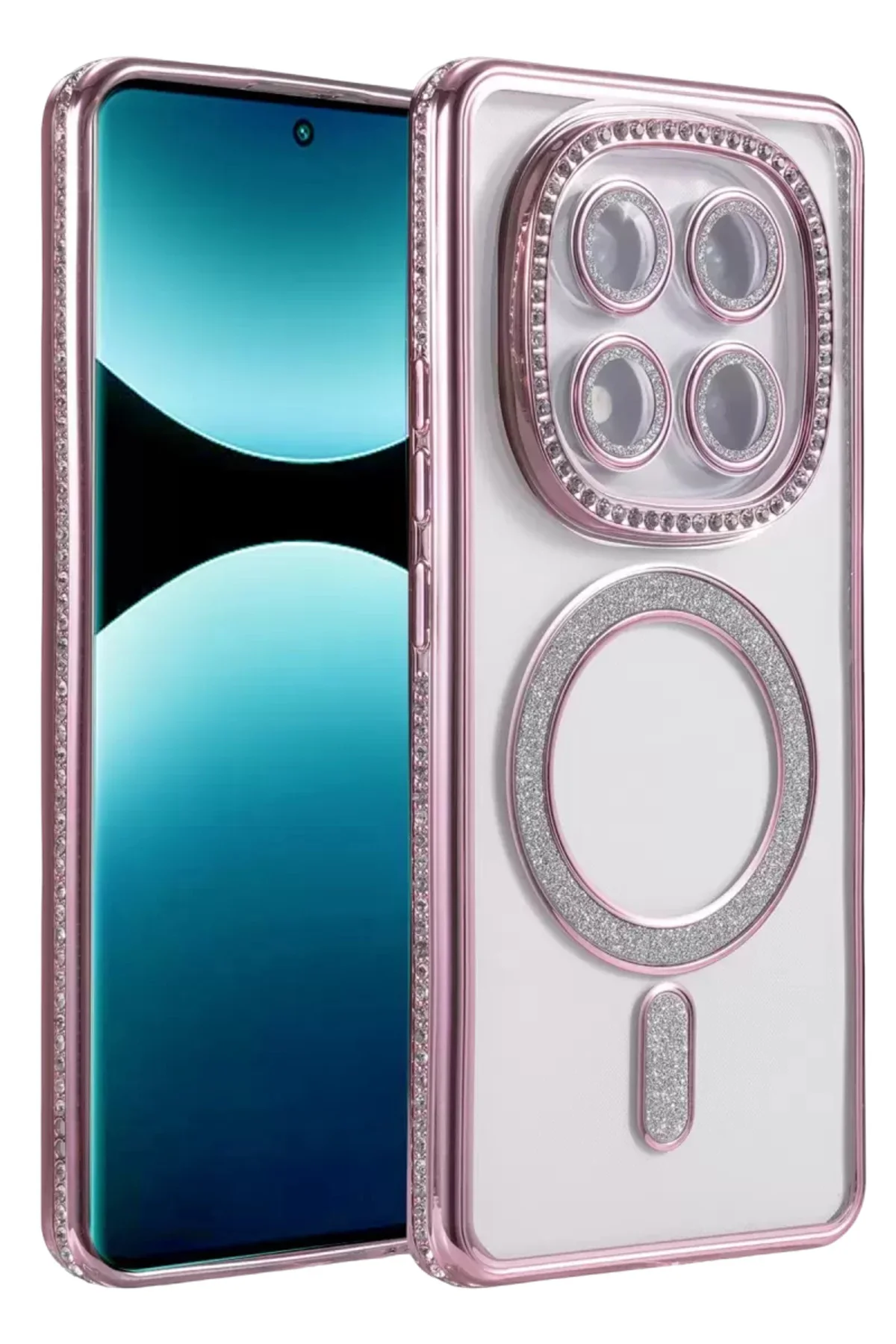 Newface Xiaomi Redmi Note 15 Pro Plus 5g Joke Simli Magneticsafe Kılıf - Pembe
