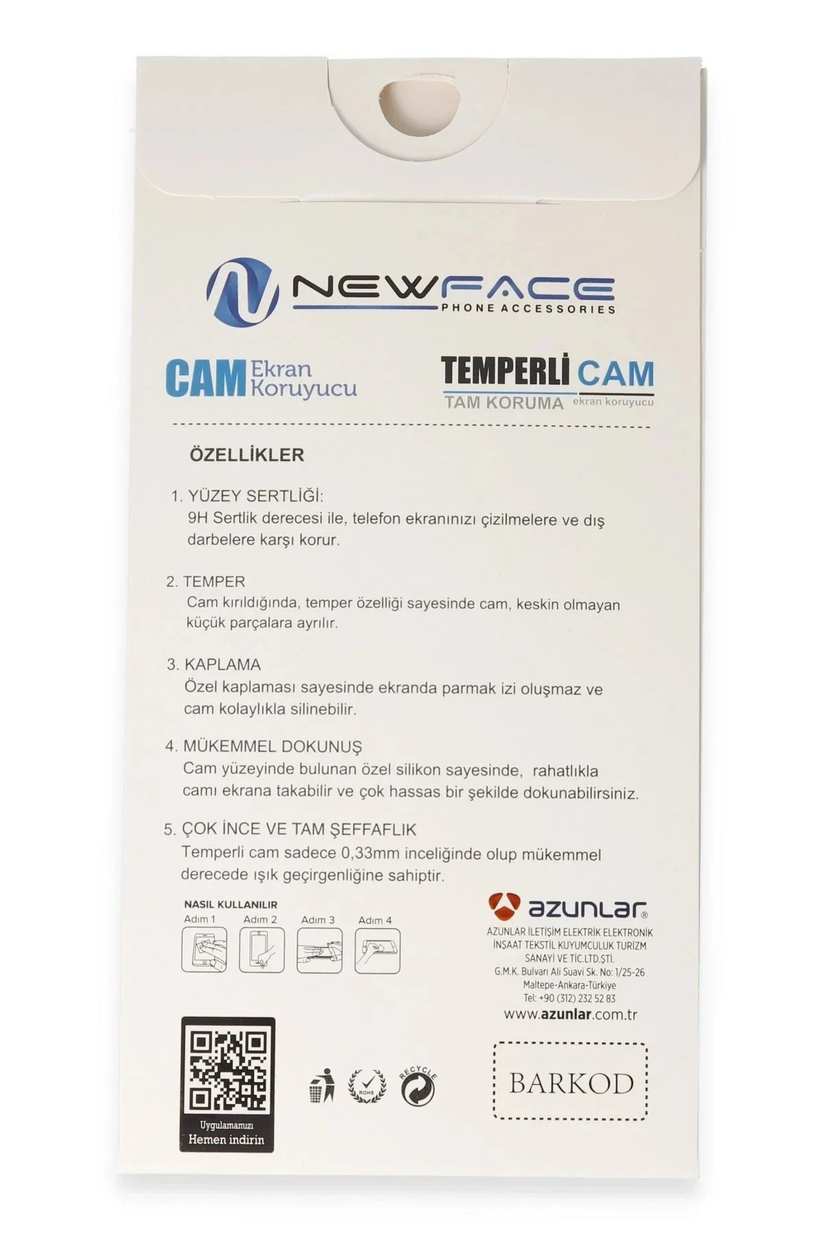 Newface Xiaomi Redmi Note 12 Pro 5g 3d Antistatik Cam Ekran Koruyucu