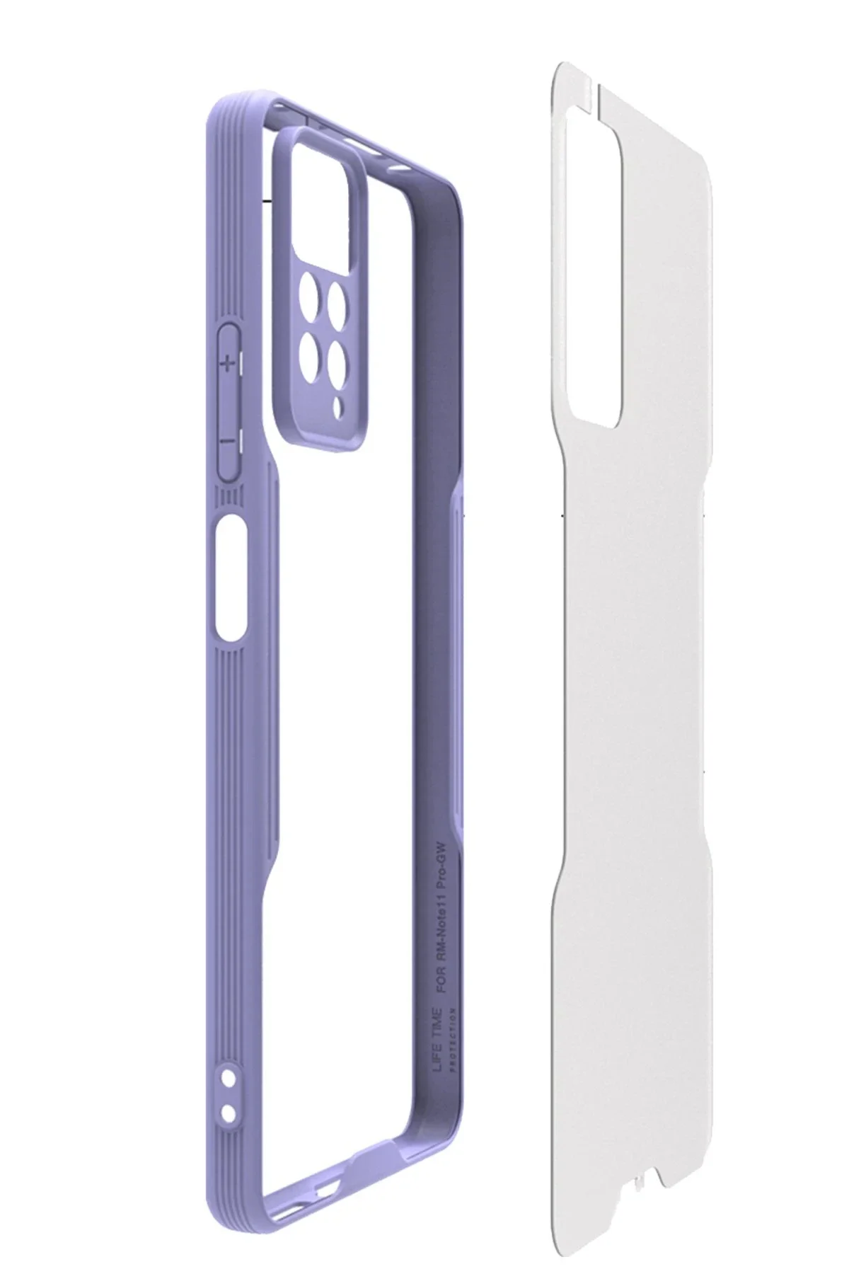 Newface Xiaomi Redmi Note 11 Pro Kılıf Platin Silikon - Lila