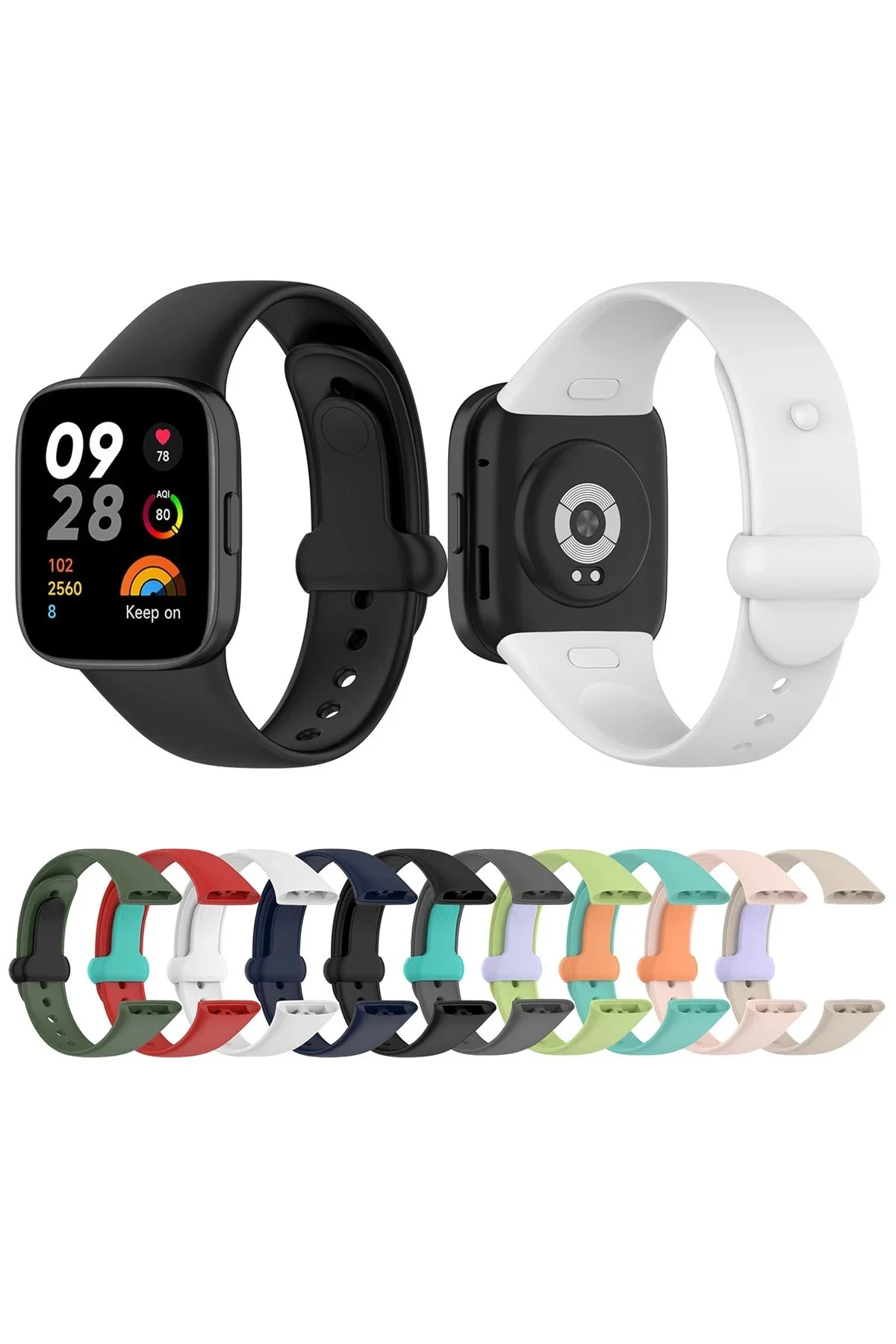 Newface Xiaomi Redmi Watch 3 Origin Silikon Kordon - Beyaz