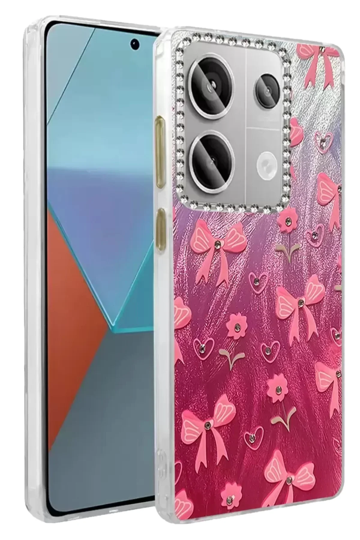 Newface Xiaomi Redmi Note 13 Pro 4g Kılıf Blade Aynalı Desenli Ka