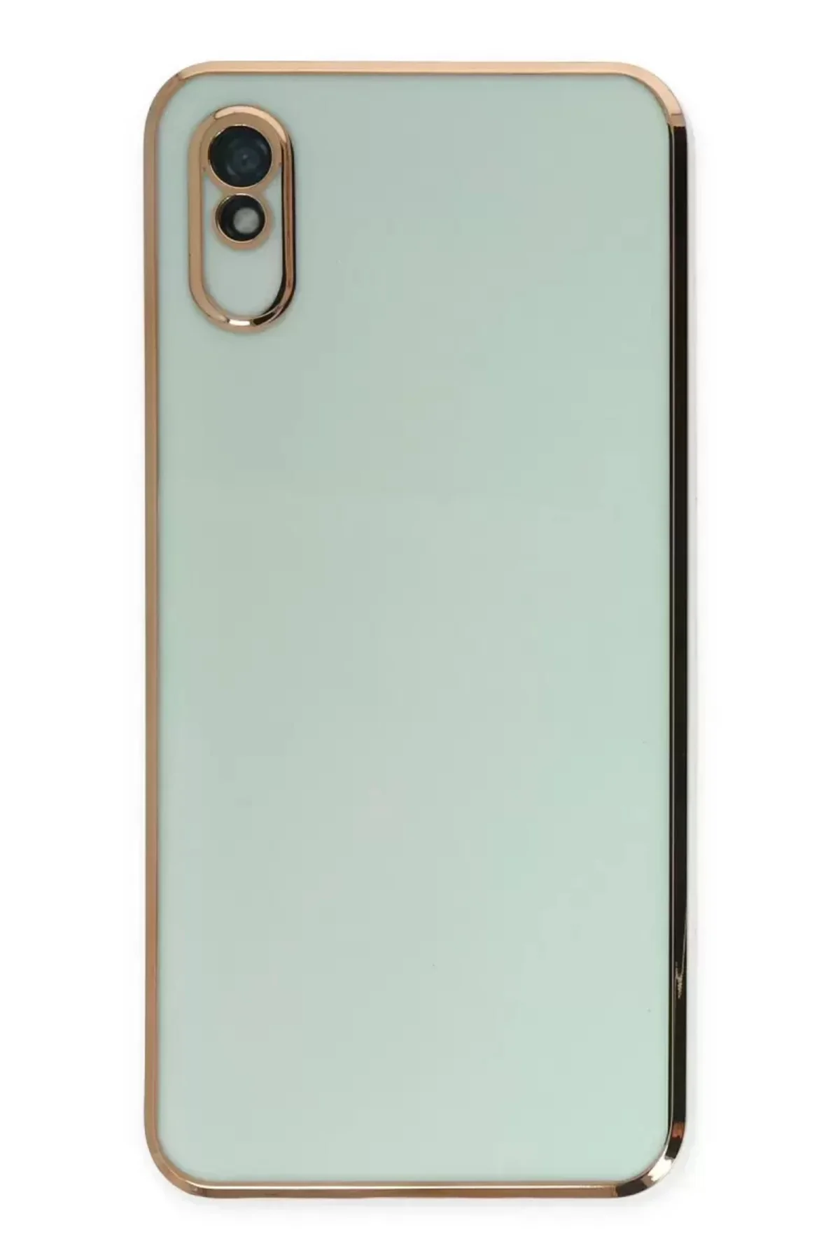 Newface Xiaomi Redmi 9a Kılıf Volet Silikon - Açık Yeşil