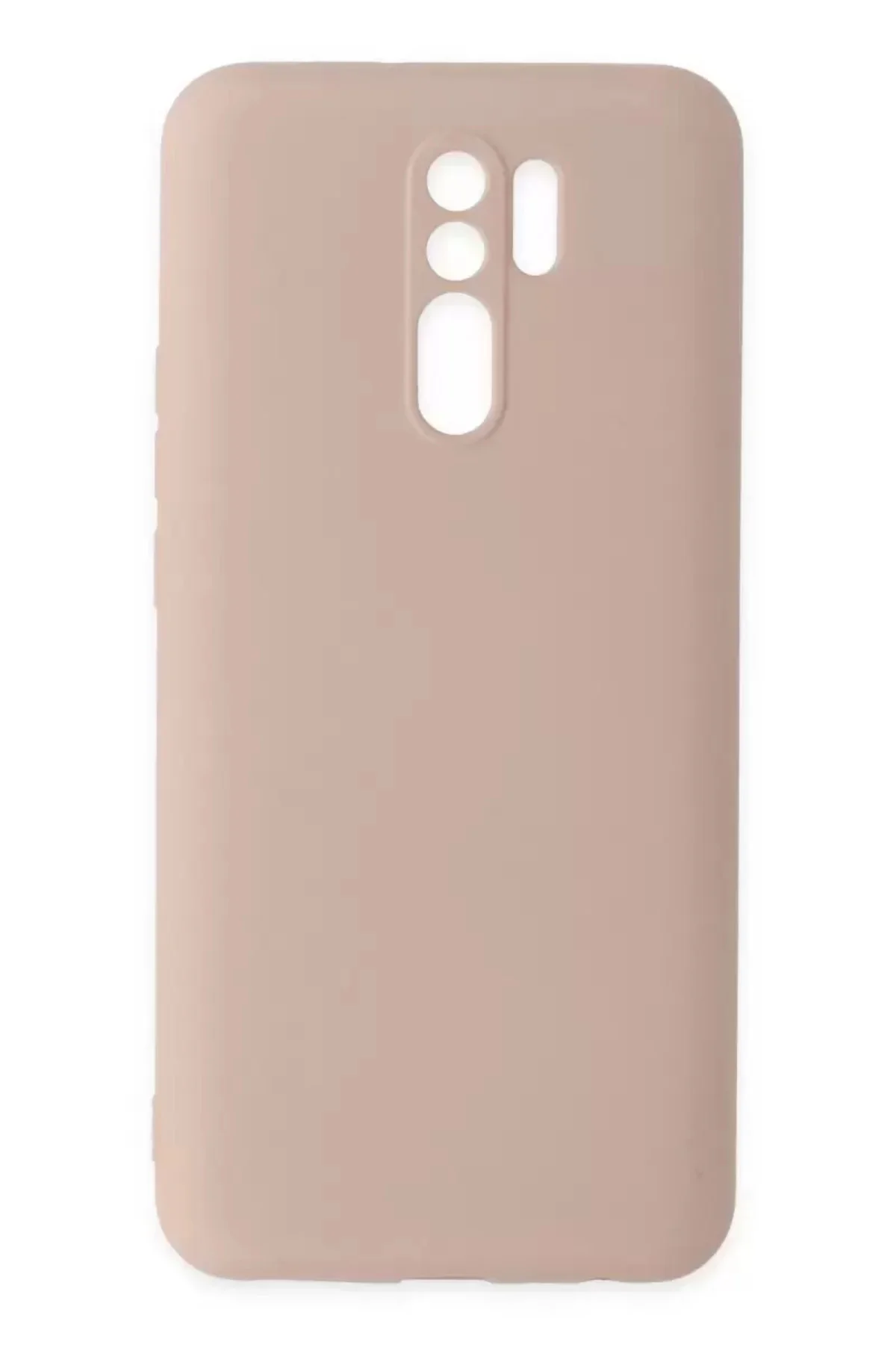 Newface Xiaomi Redmi 9 Kılıf Nano İçi Kadife Silikon - Pudra