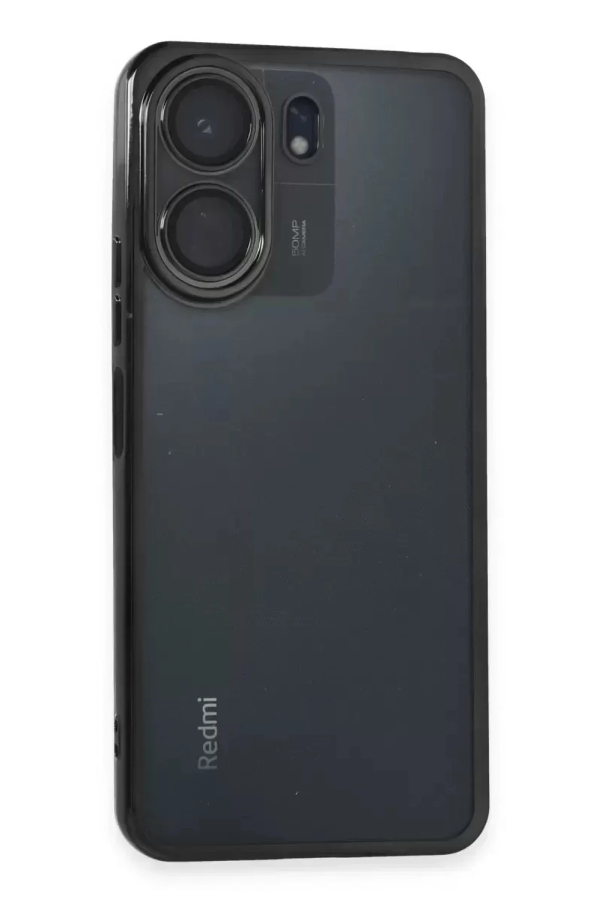 Newface Xiaomi Redmi 13c Kılıf Razer Lensli Silikon - Siyah
