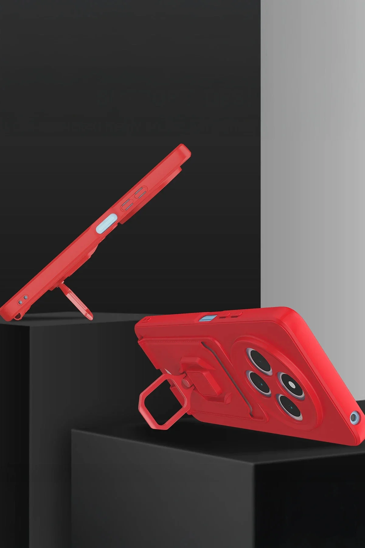 Newface Xiaomi Redmi 14c Kılıf Zuma Kartvizitli Yüzüklü Silikon -