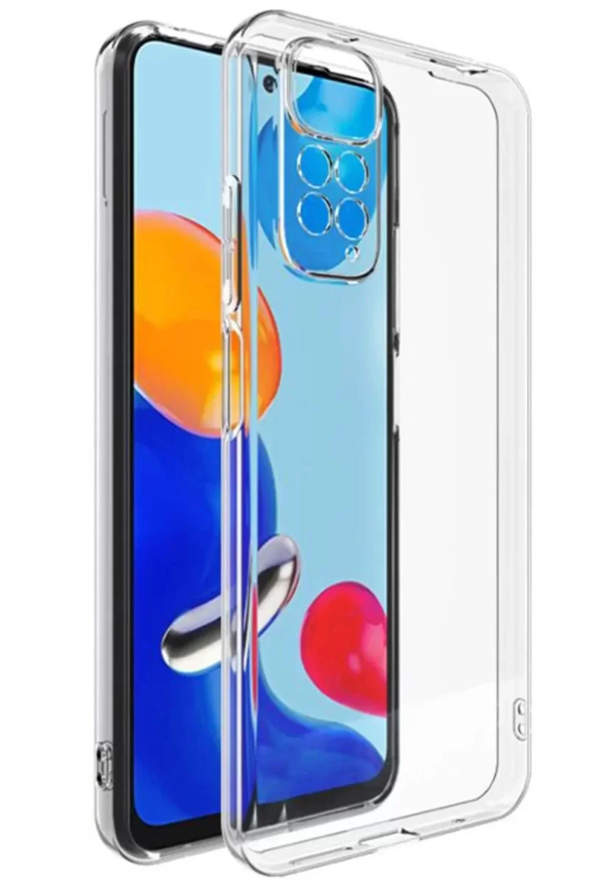 Newface Xiaomi Redmi Note 11s Kılıf Lüx Şeffaf Silikon